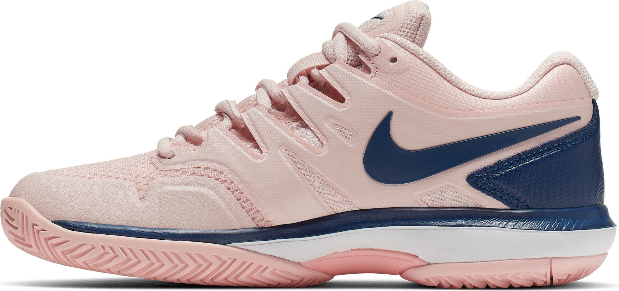 pink and blue nike tennis shoes