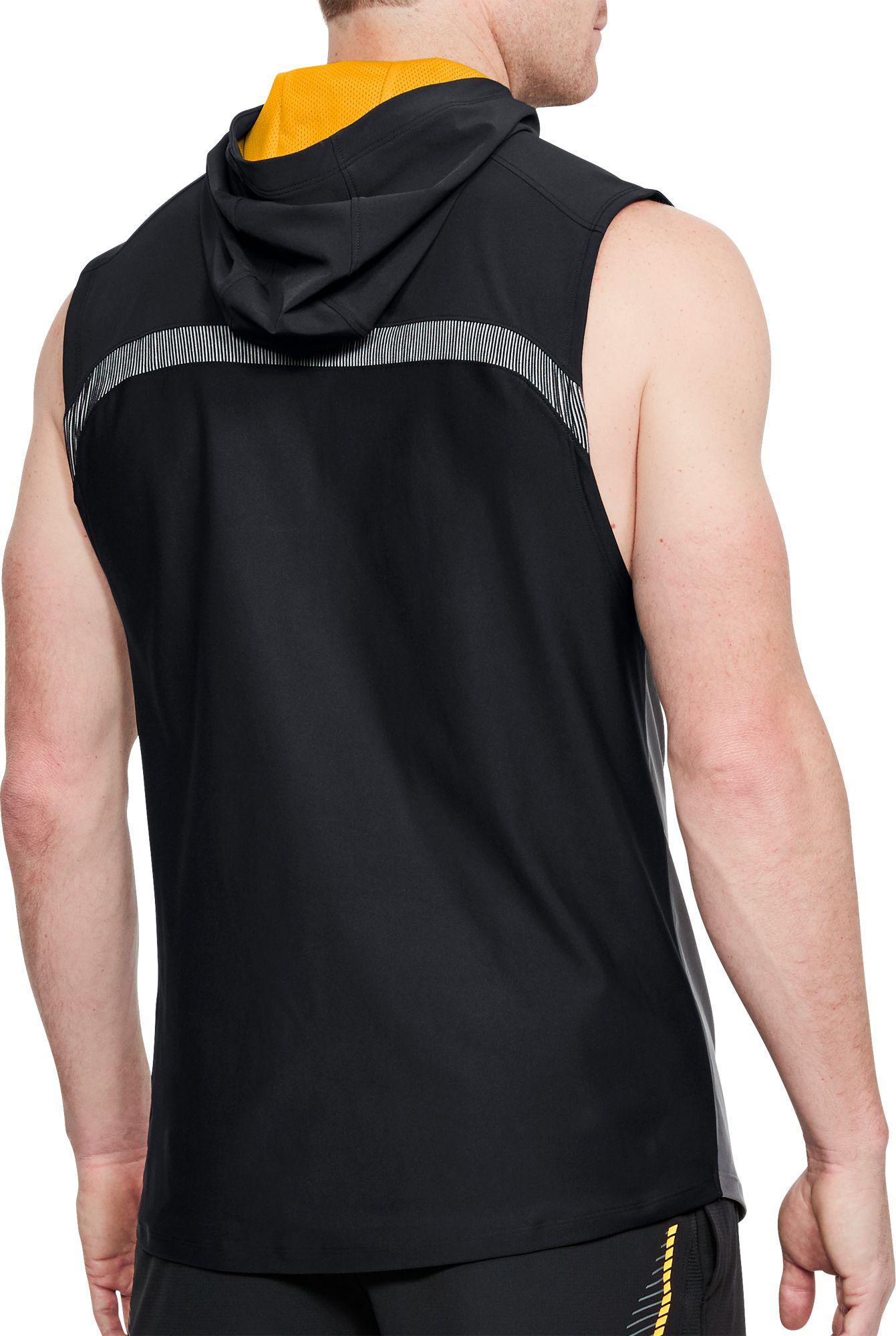 Lyst - Under Armour Project Rock Vanish Sleeveless Hoodie in Black for Men