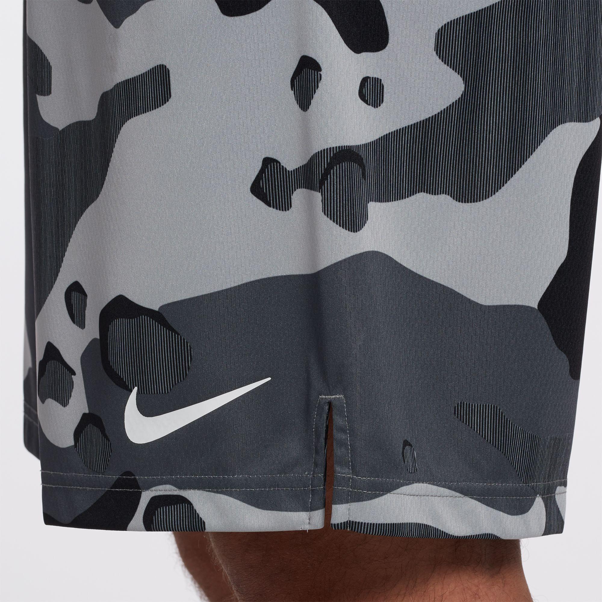 Nike Dri-fit Camo Training Shorts in lt/Smoke/Grey/White (Gray) for Men ...