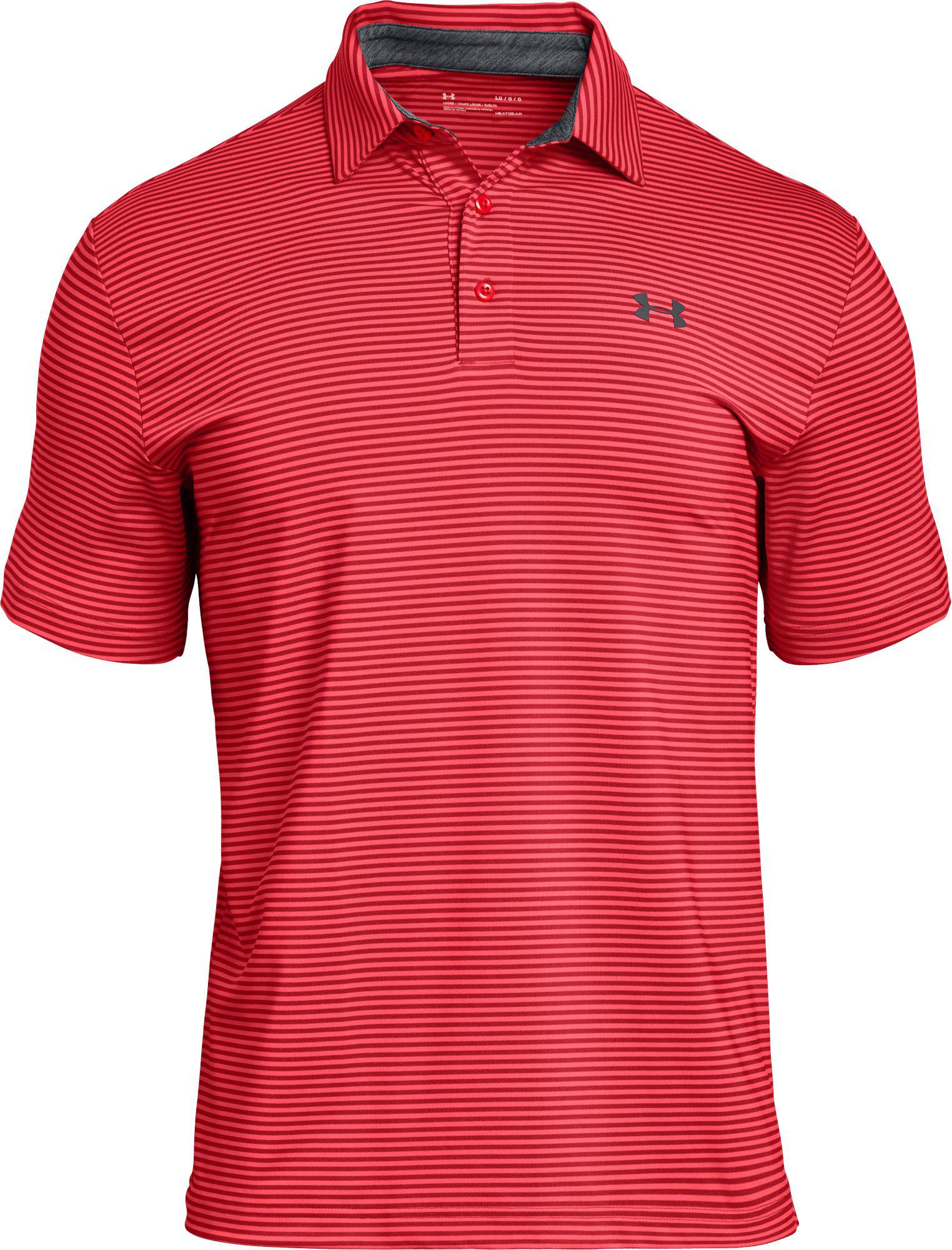 under armour men's playoff core stripe golf polo