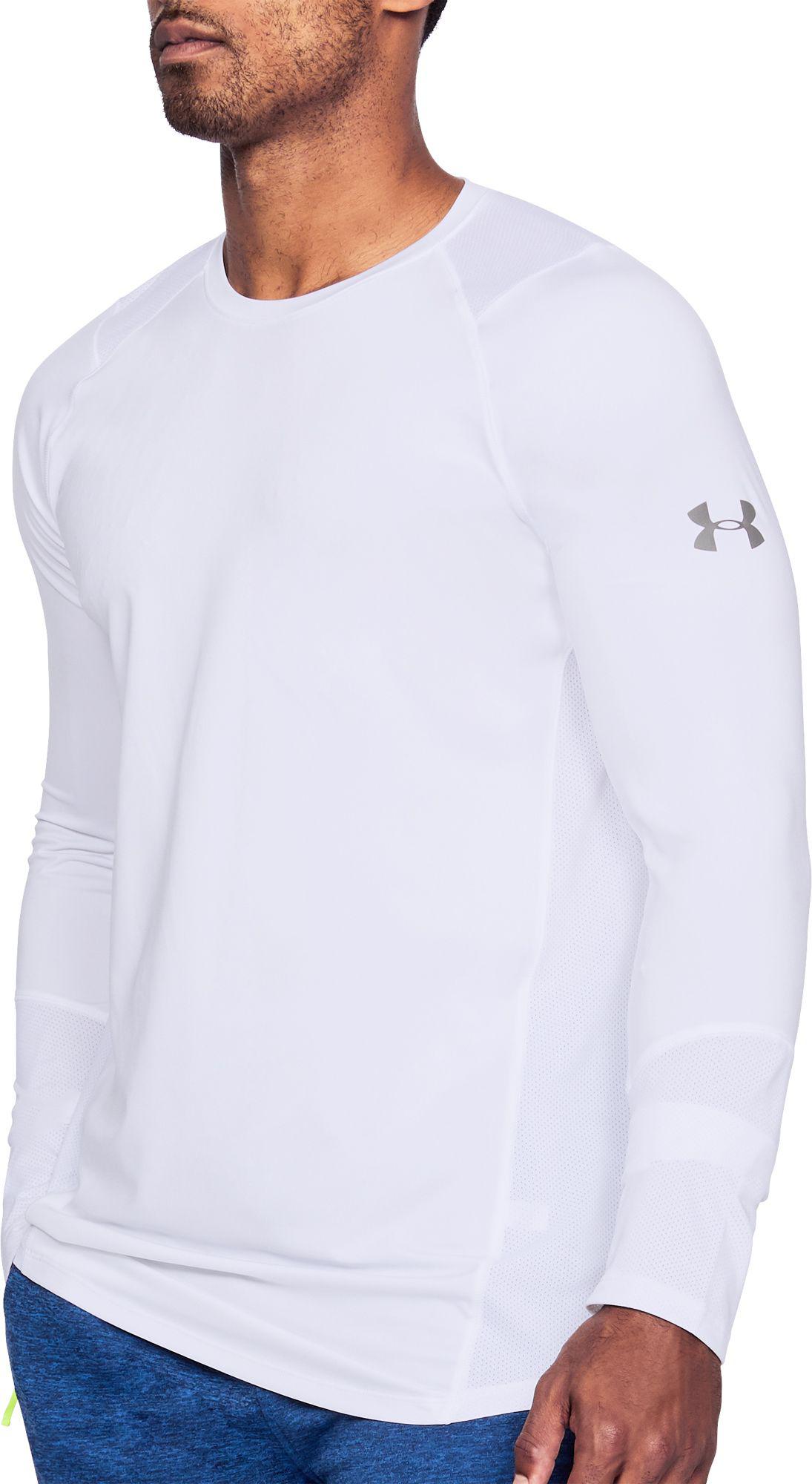 Under Armour Synthetic Mk 1 Long Sleeve Shirt In White White Graphite