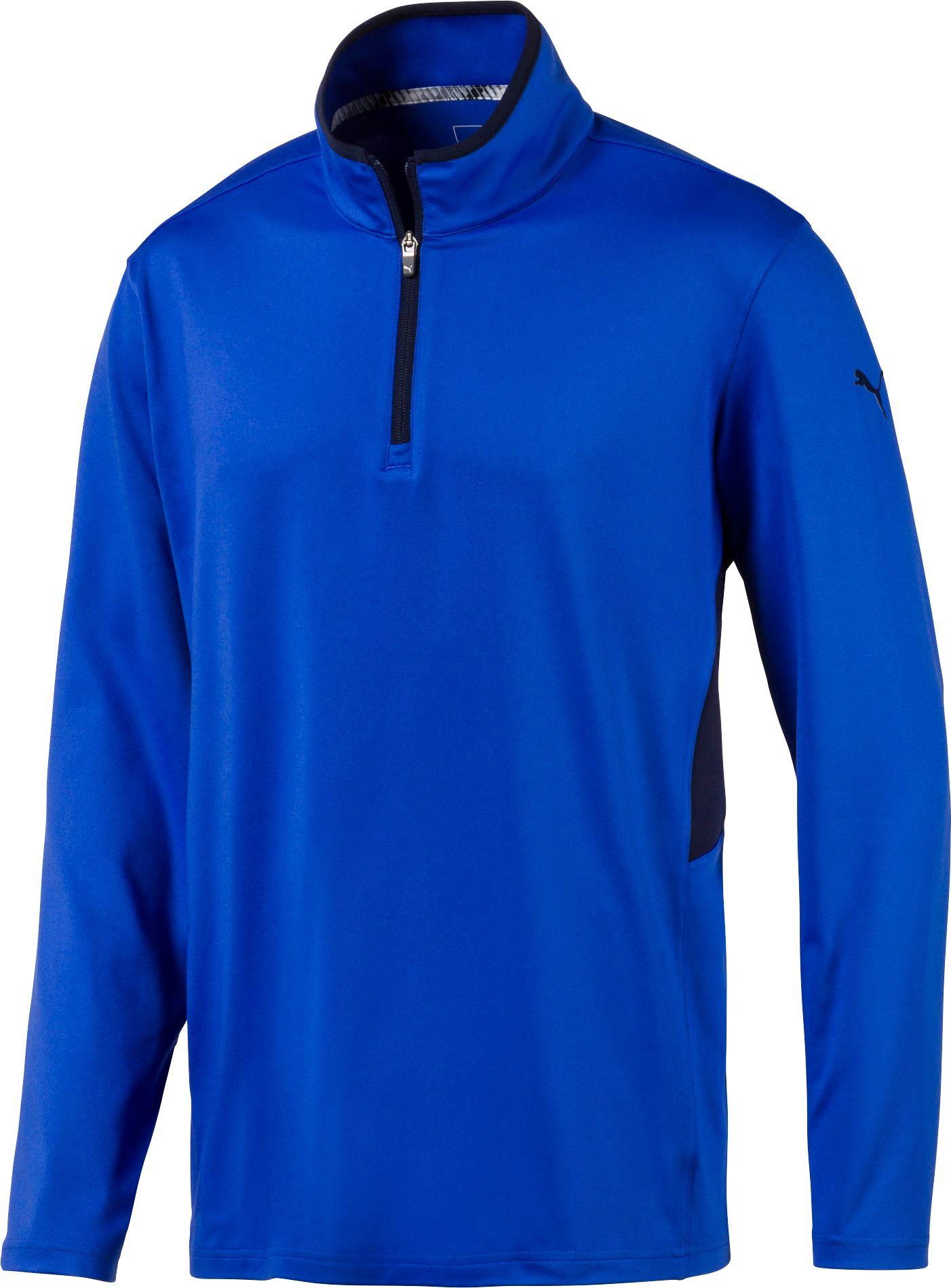 PUMA Rotation 1⁄4 Zip Golf Pullover in Blue for Men - Lyst