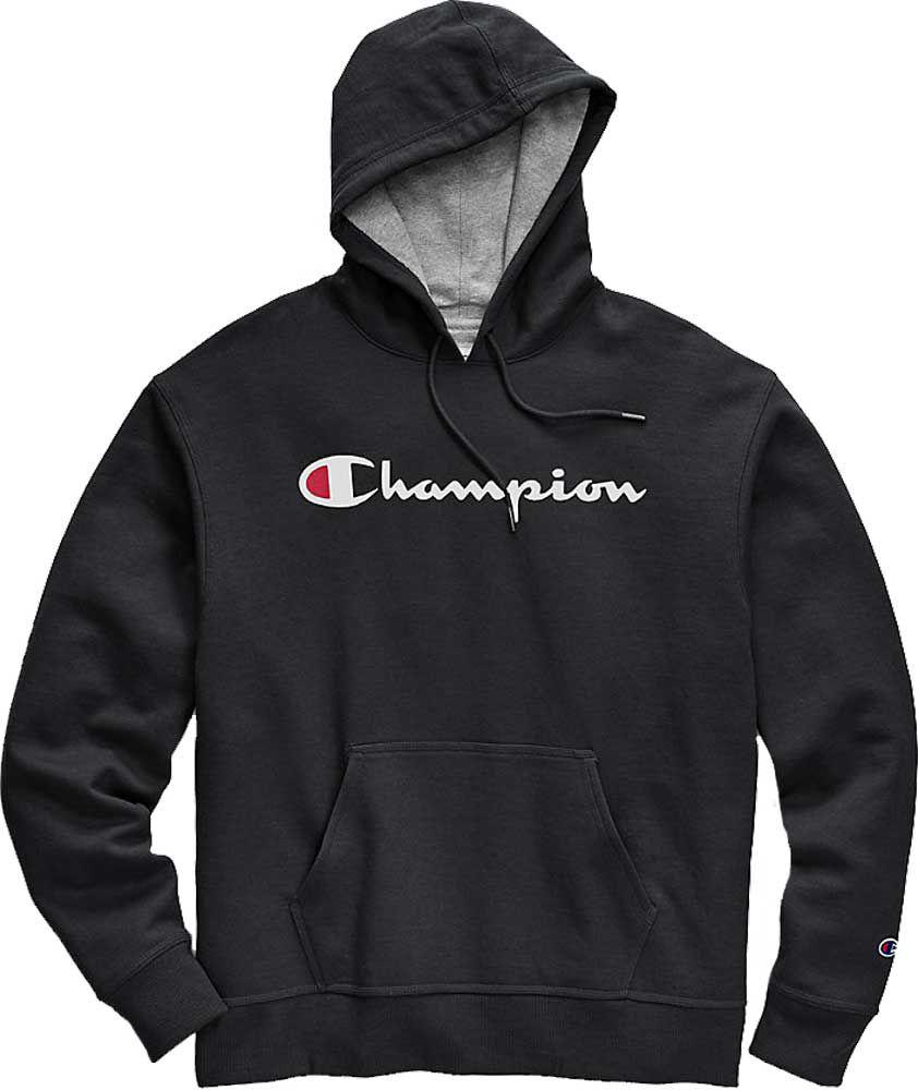 Champion Cotton Powerblend Script Graphic Hoodie in Black for Men - Lyst