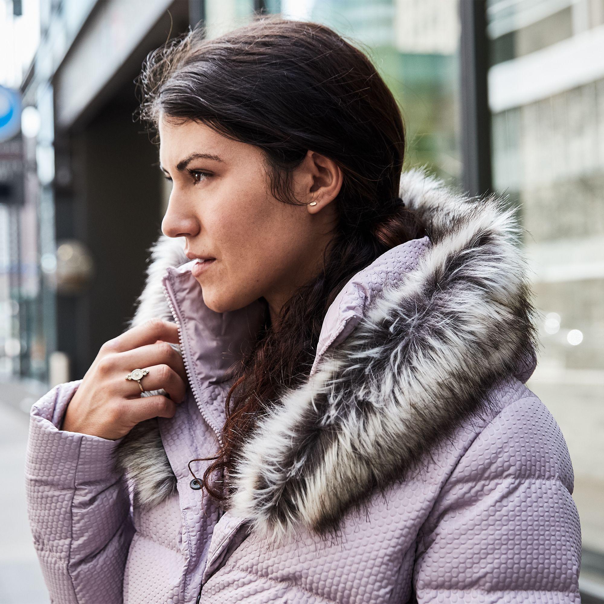 north face fur parkina