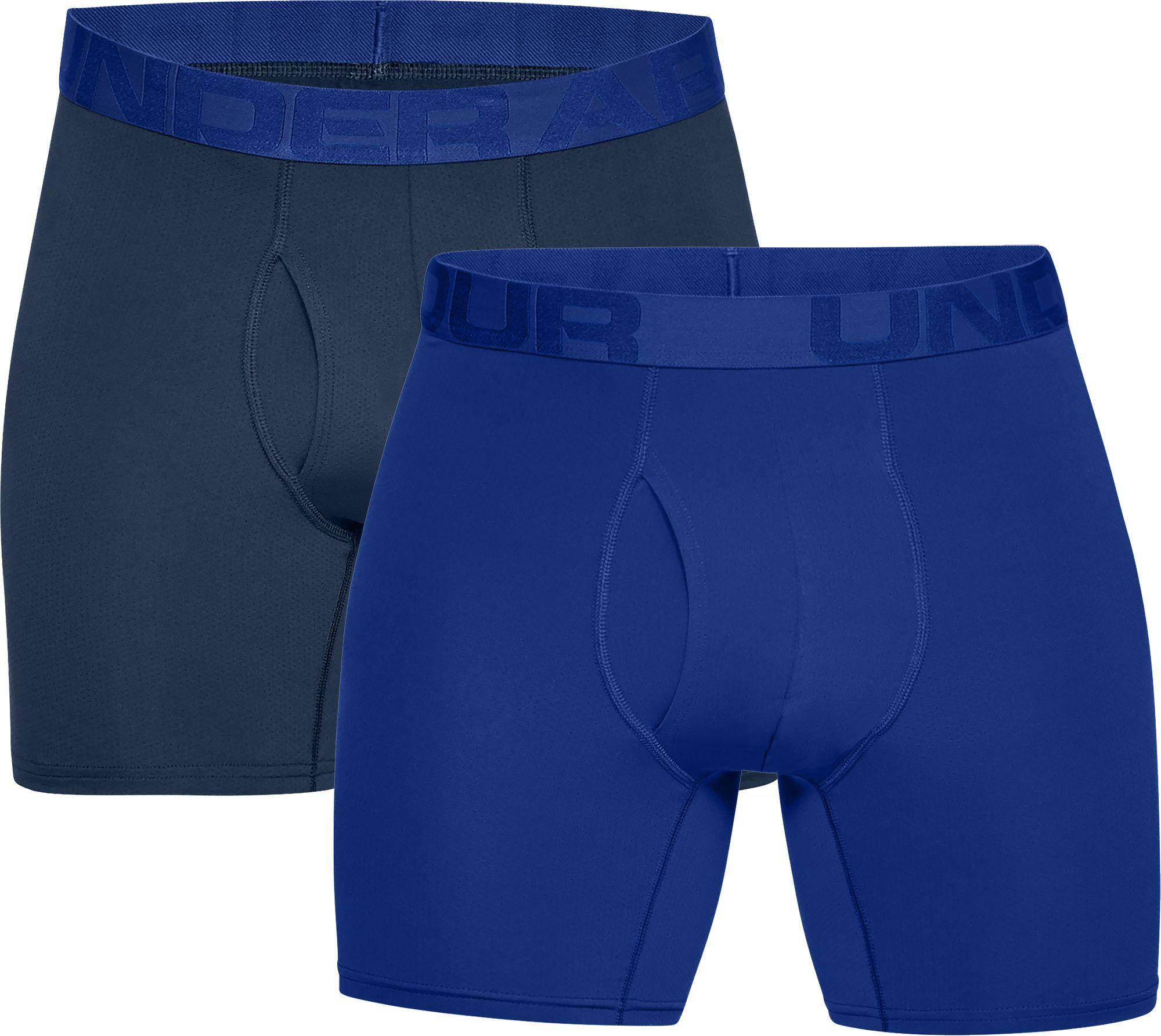 Under Armour Synthetic Tech Mesh 6'' Boxer Briefs - 2 Pack in Blue for ...