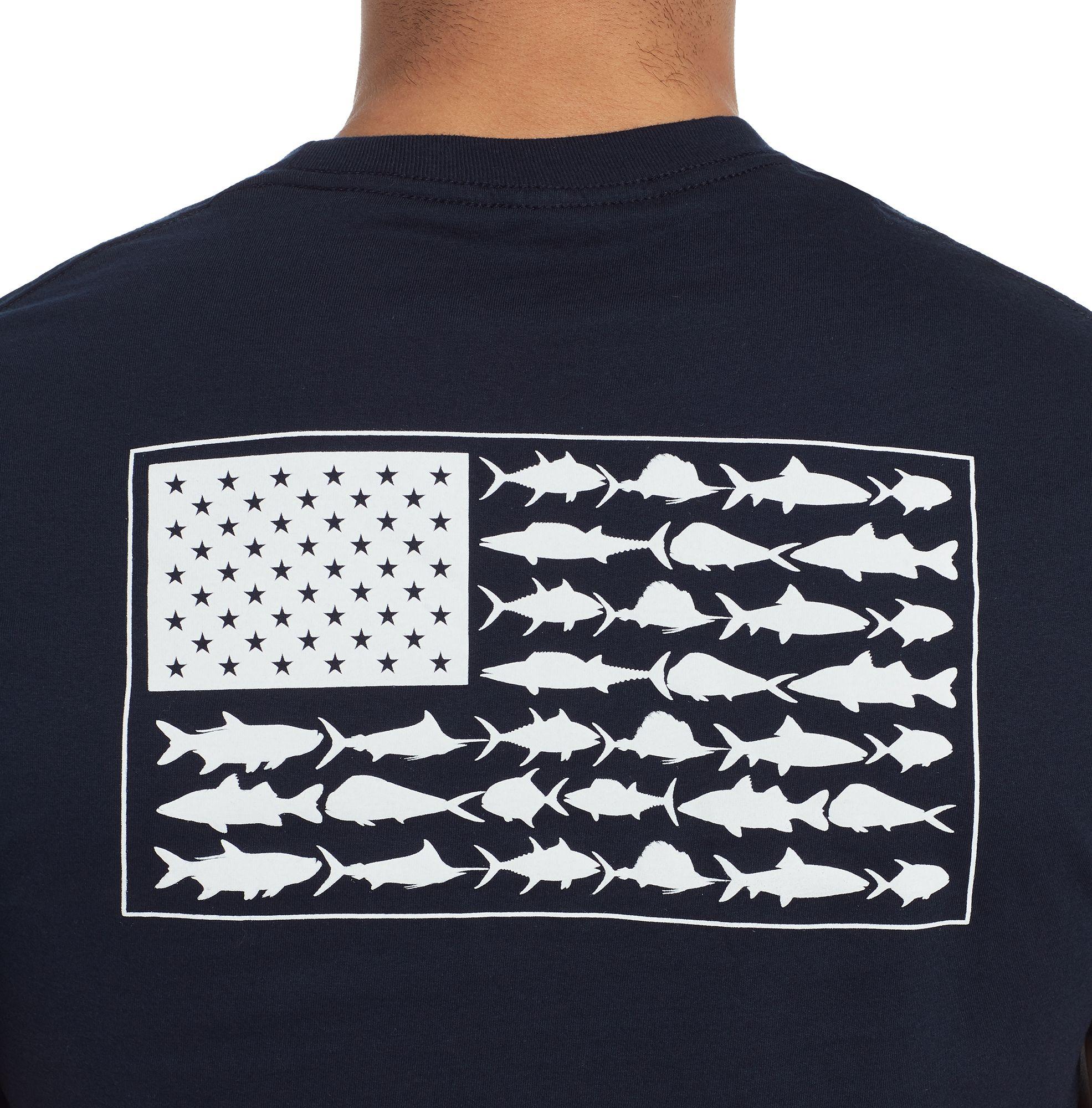 columbia fish flag shirt