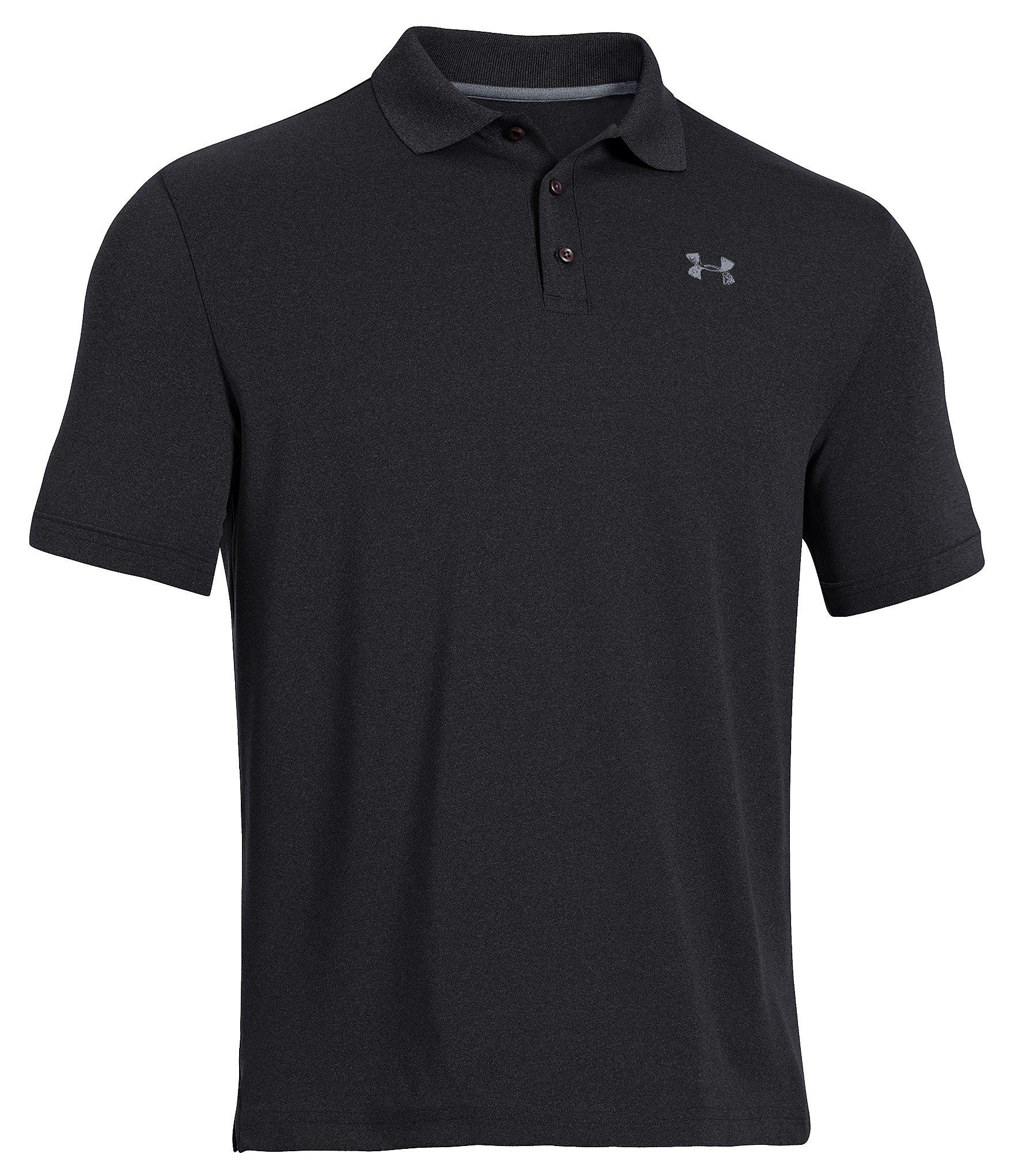 Lyst Under Armour Golf Performance Golf Polo Shirt in Black for Men