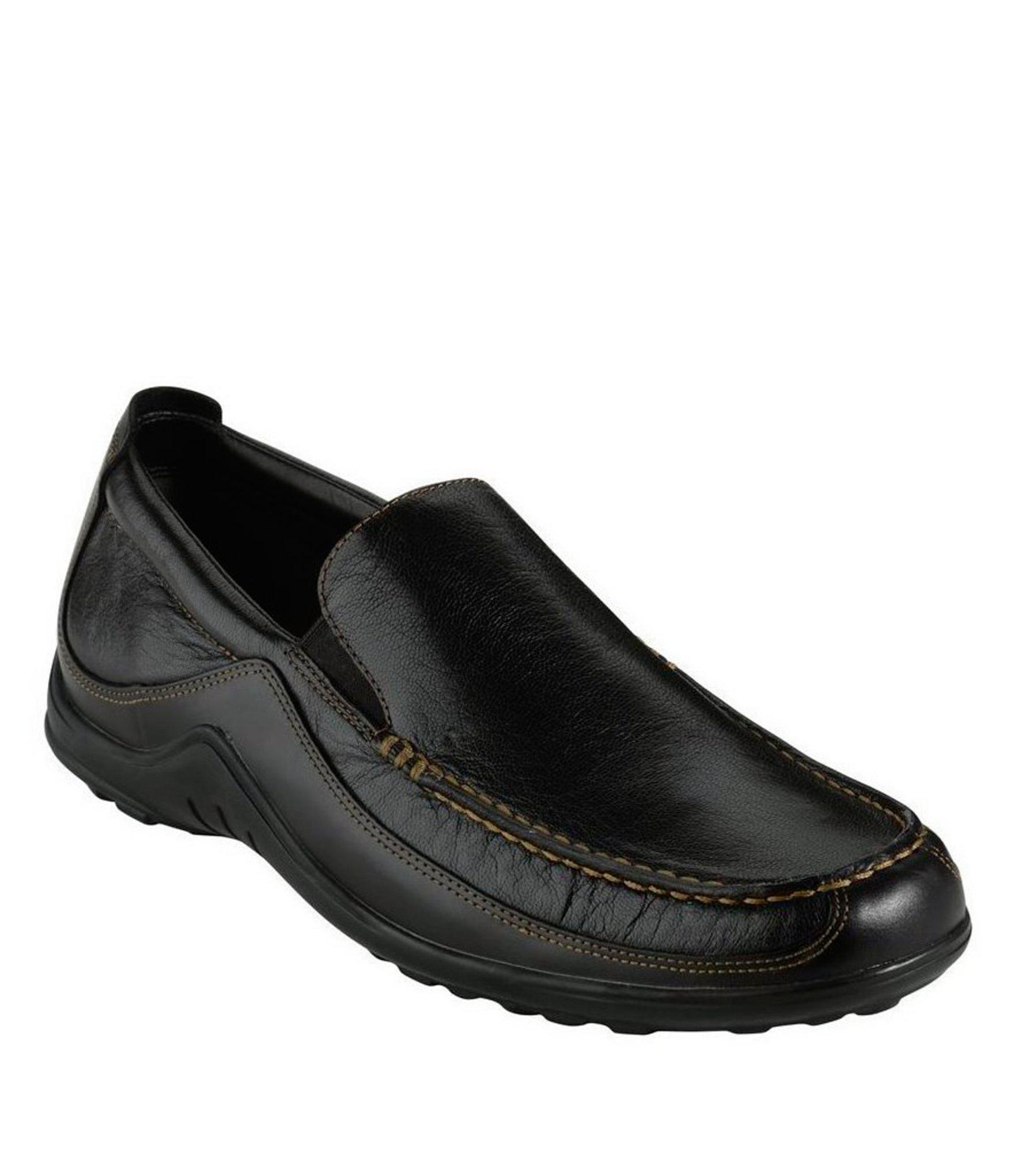 mens slip on black loafers