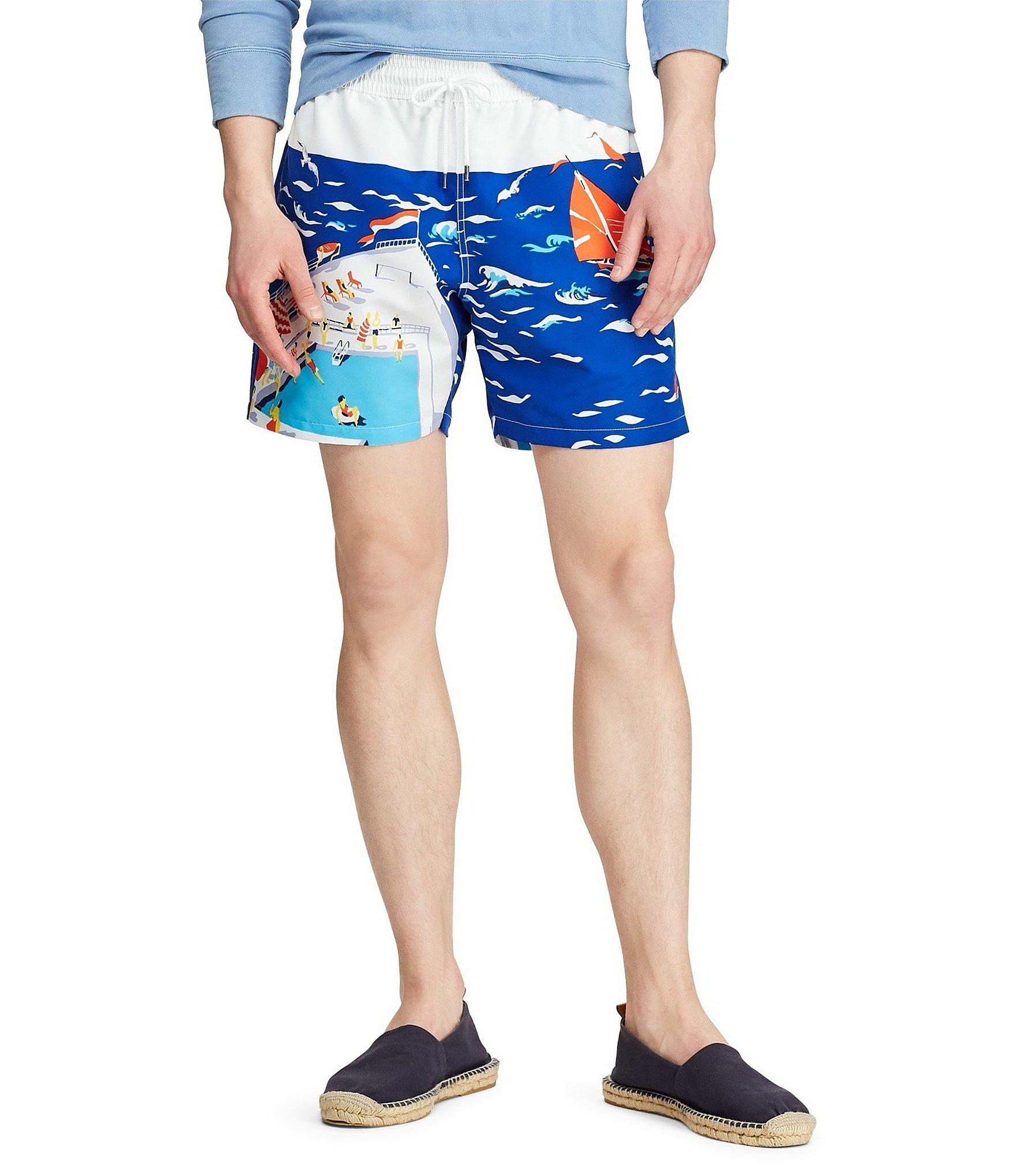 Lyst Polo Ralph Lauren Men's Traveler Swim Trunks in Blue for Men