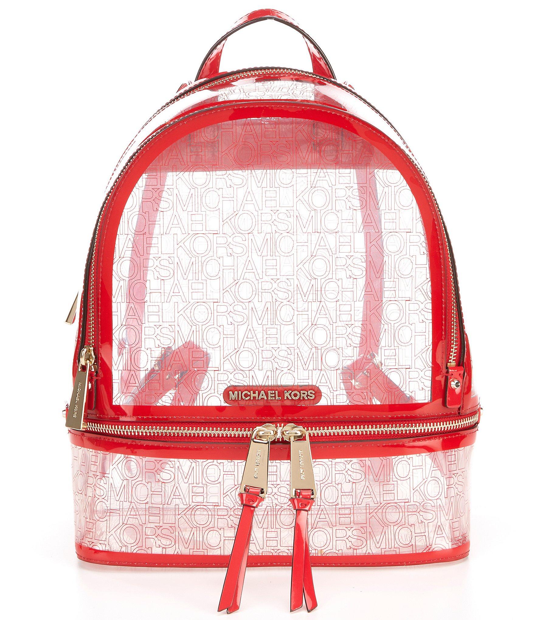 clear michael kors backpack
