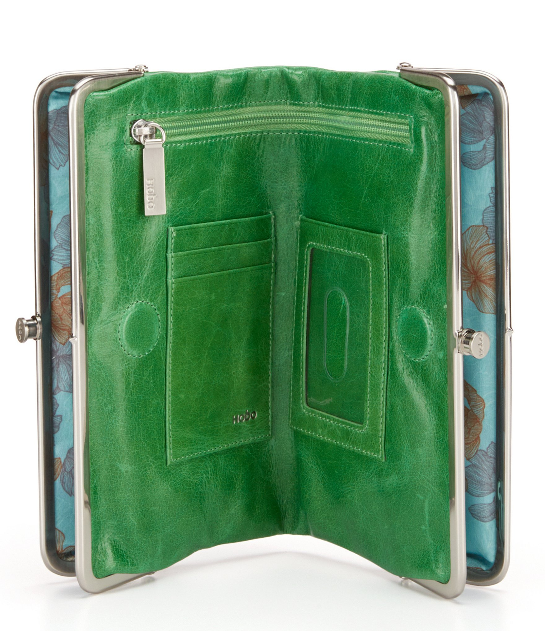 Hobo Original Lauren Double-frame Clutch Wallet in Brown - Lyst