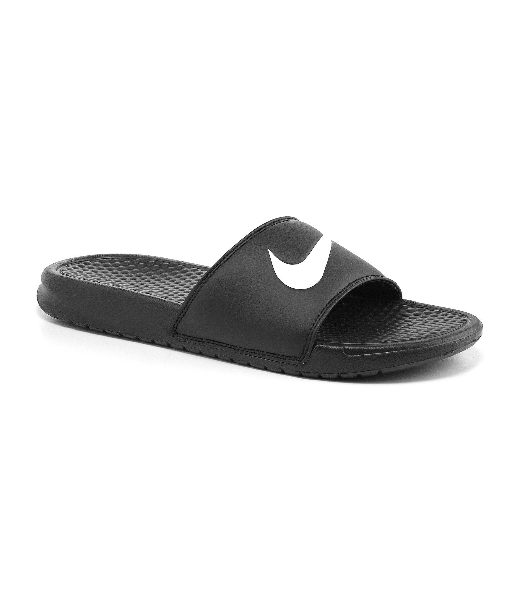 Lyst - Nike Benassi Swoosh Sandals in Black for Men