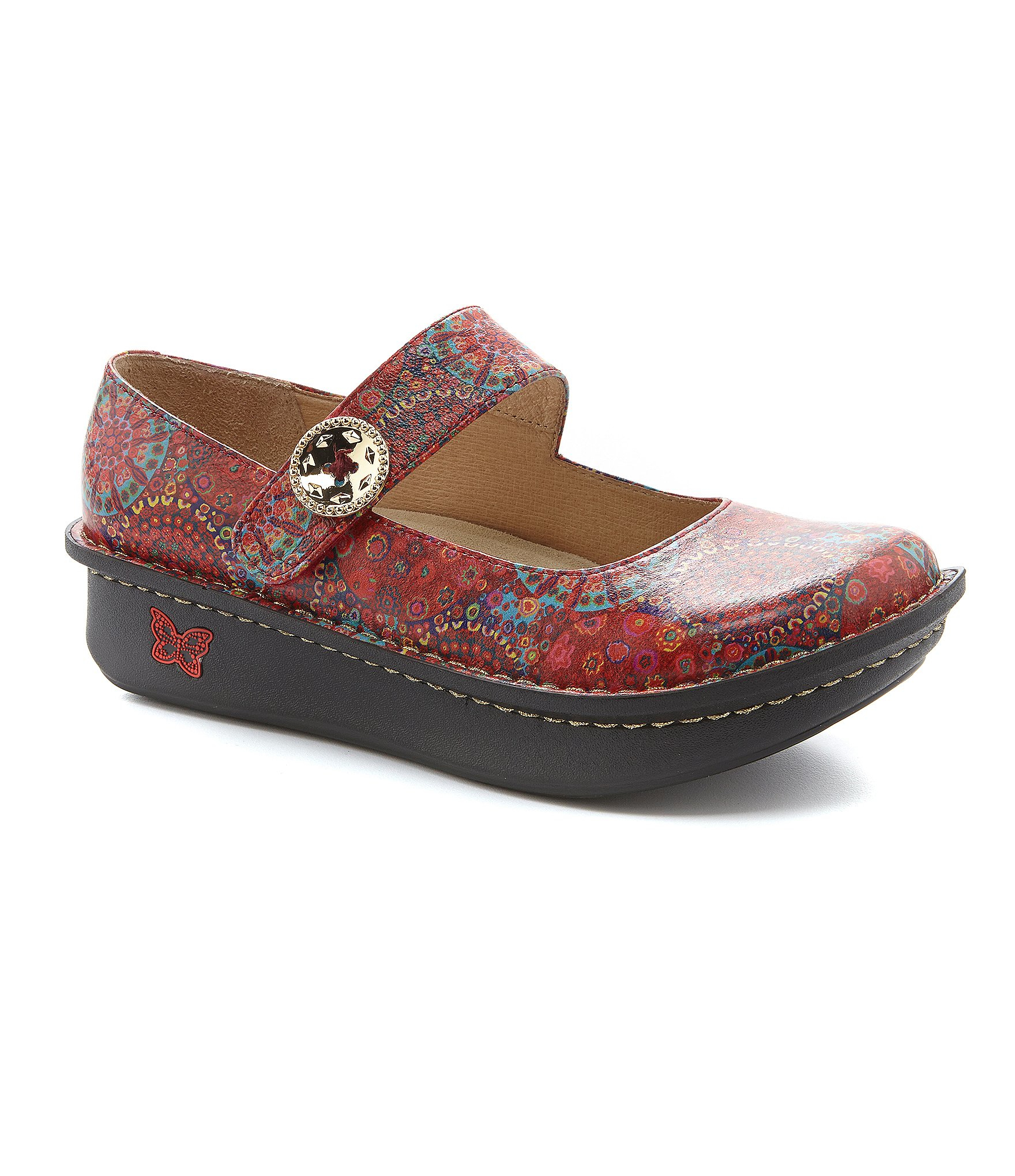 Alegria Paloma Mary Jane Clogs in Red - Lyst