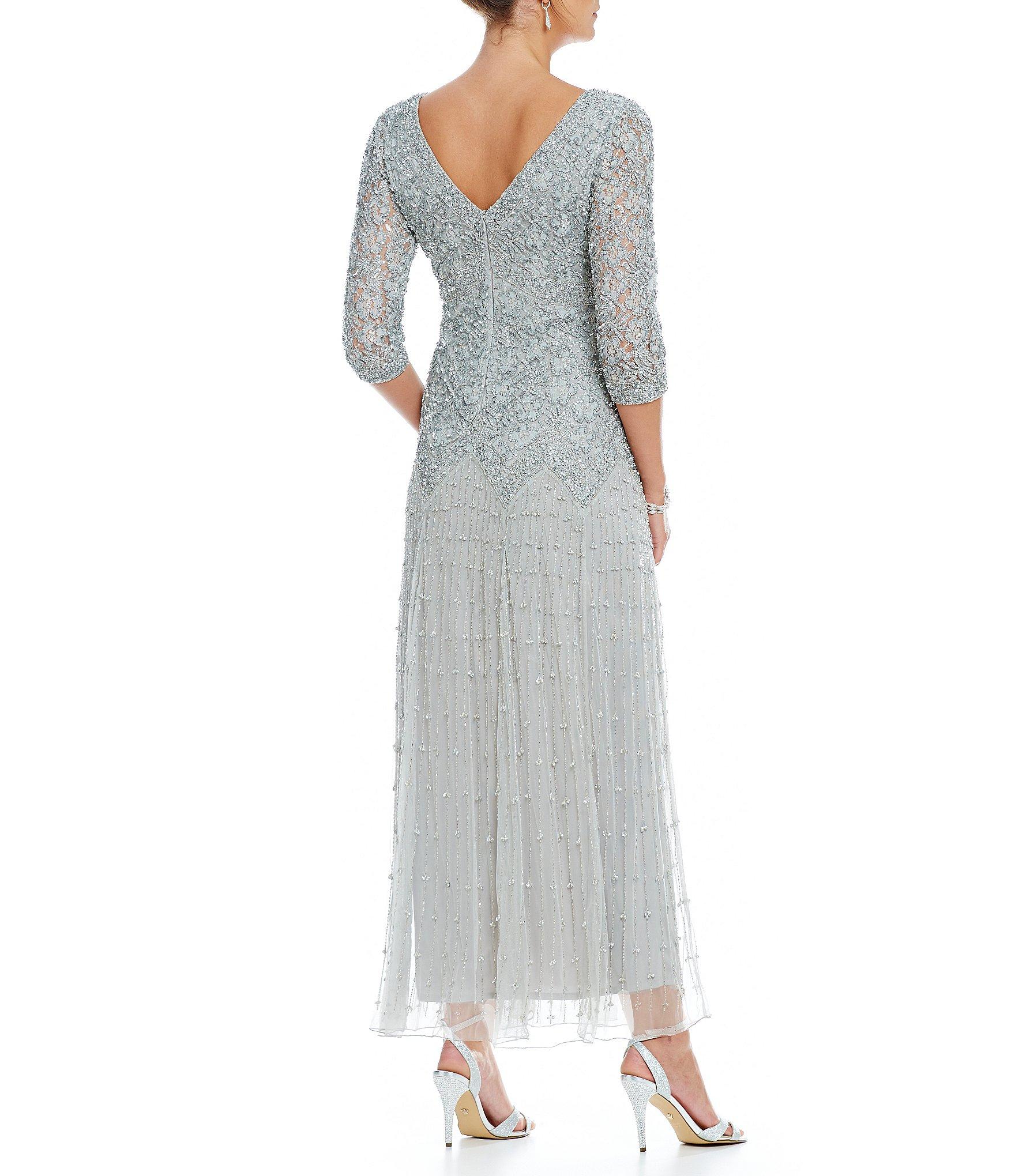 beaded lace gown