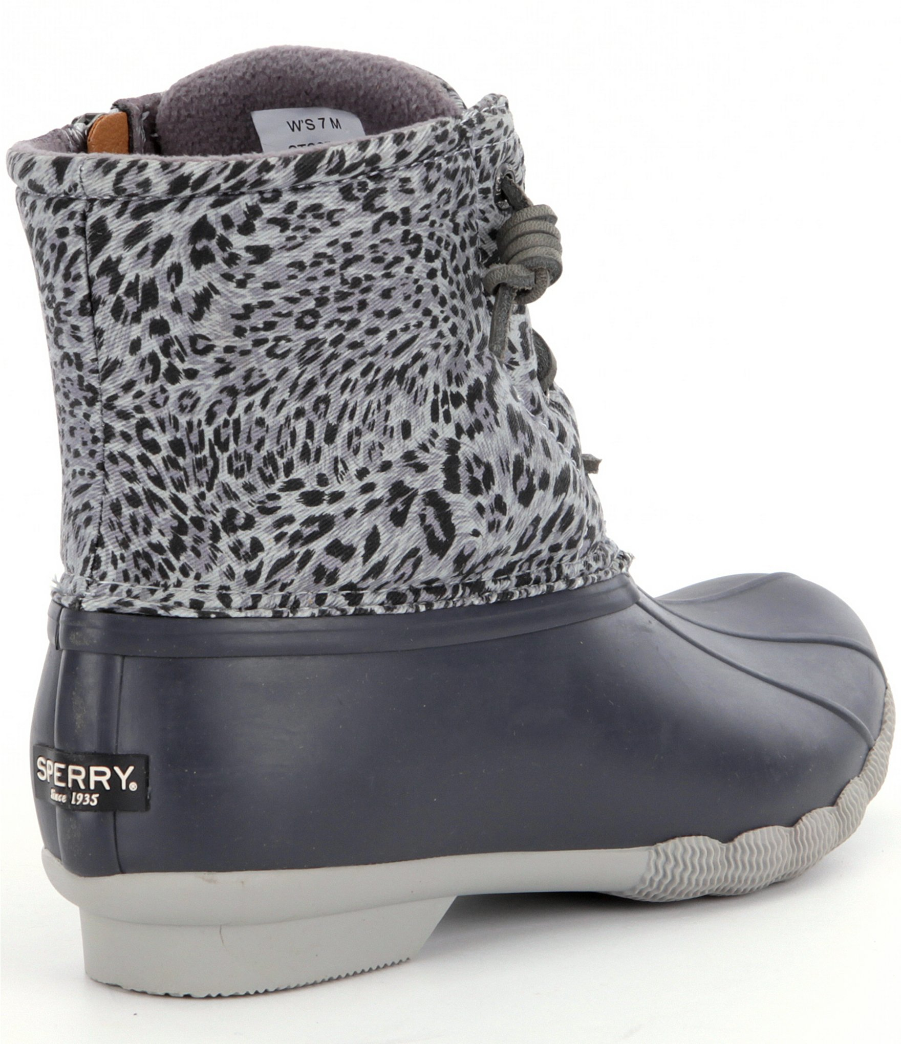 sperry saltwater boots grey