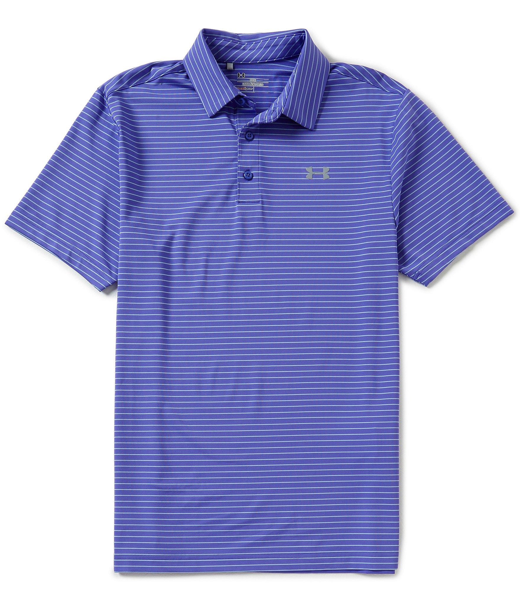 Lyst - Under Armour Golf Horizontal Striped Playoff Polo Shirt in ...