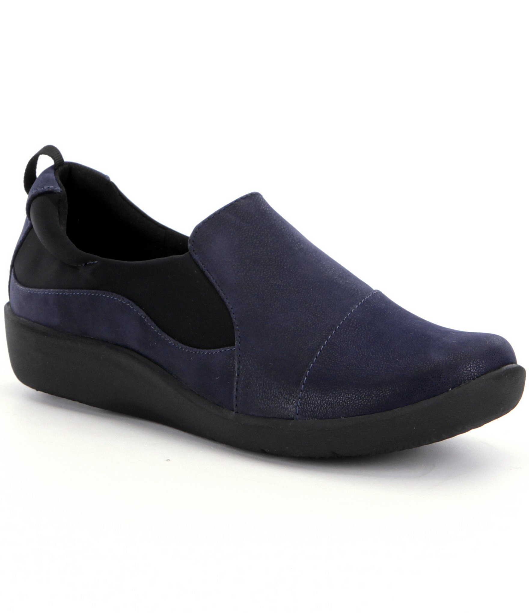 Clarks Collection Sillian Paz Slip Ons in Blue | Lyst