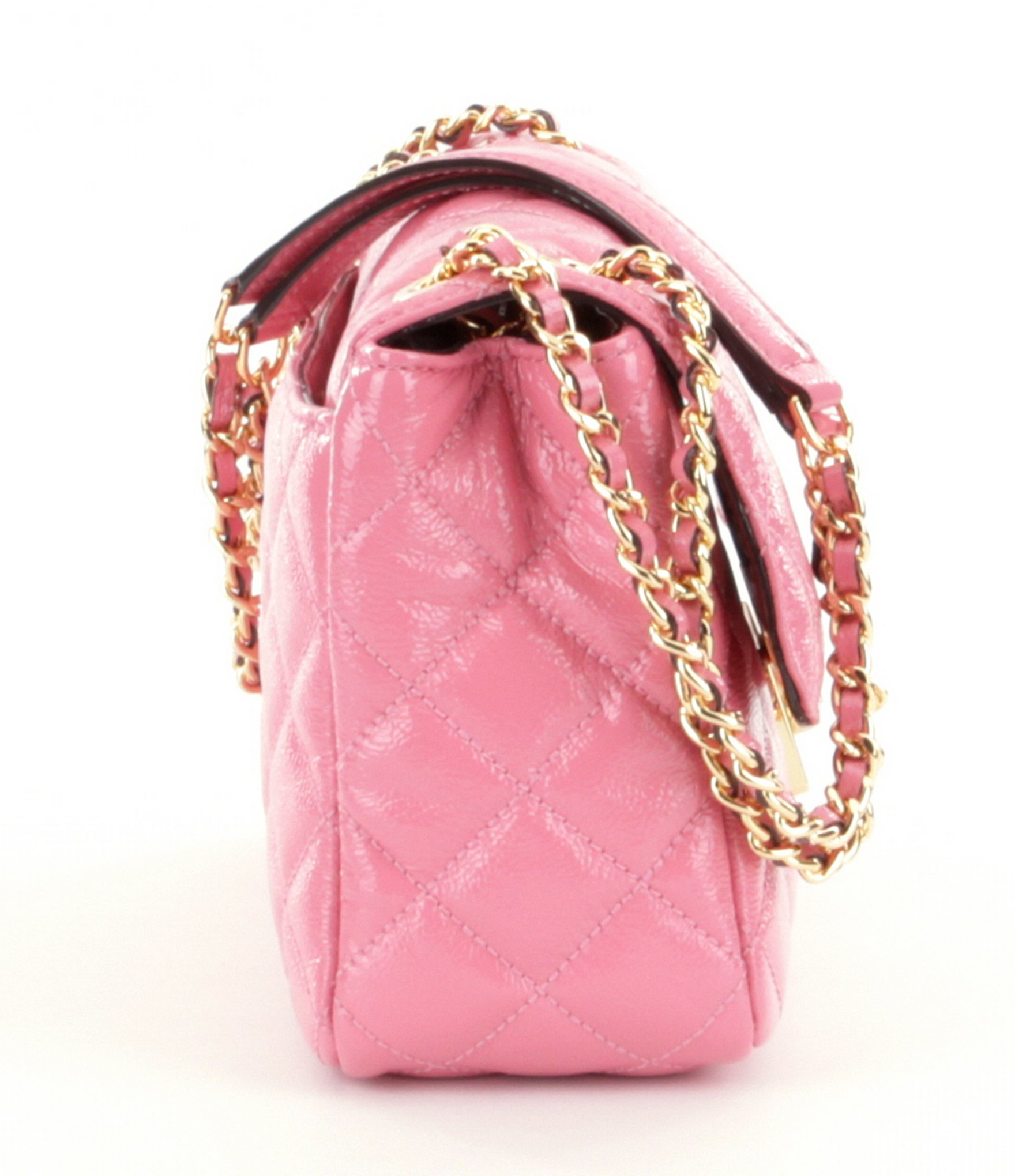 Lyst - MICHAEL Michael Kors Sloan Quilted Patent Leather Chain-strap Large Shoulder Bag in Pink