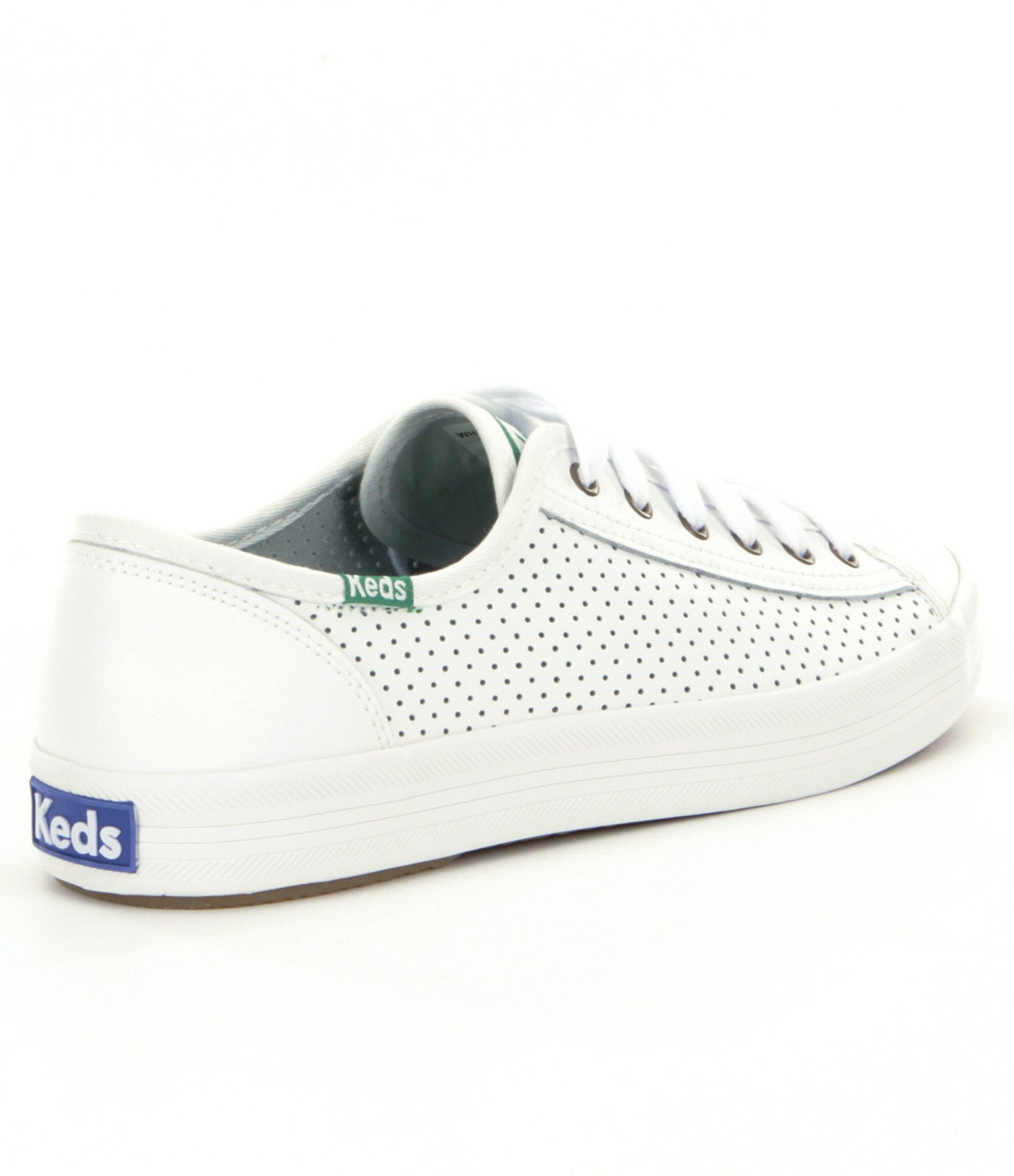 keds women's kickstart perforated leather sneakers