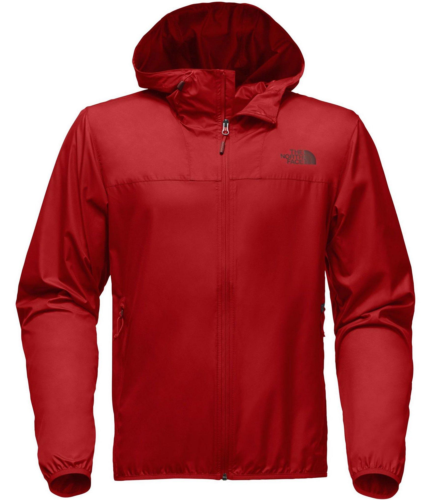 red the north face hoodie