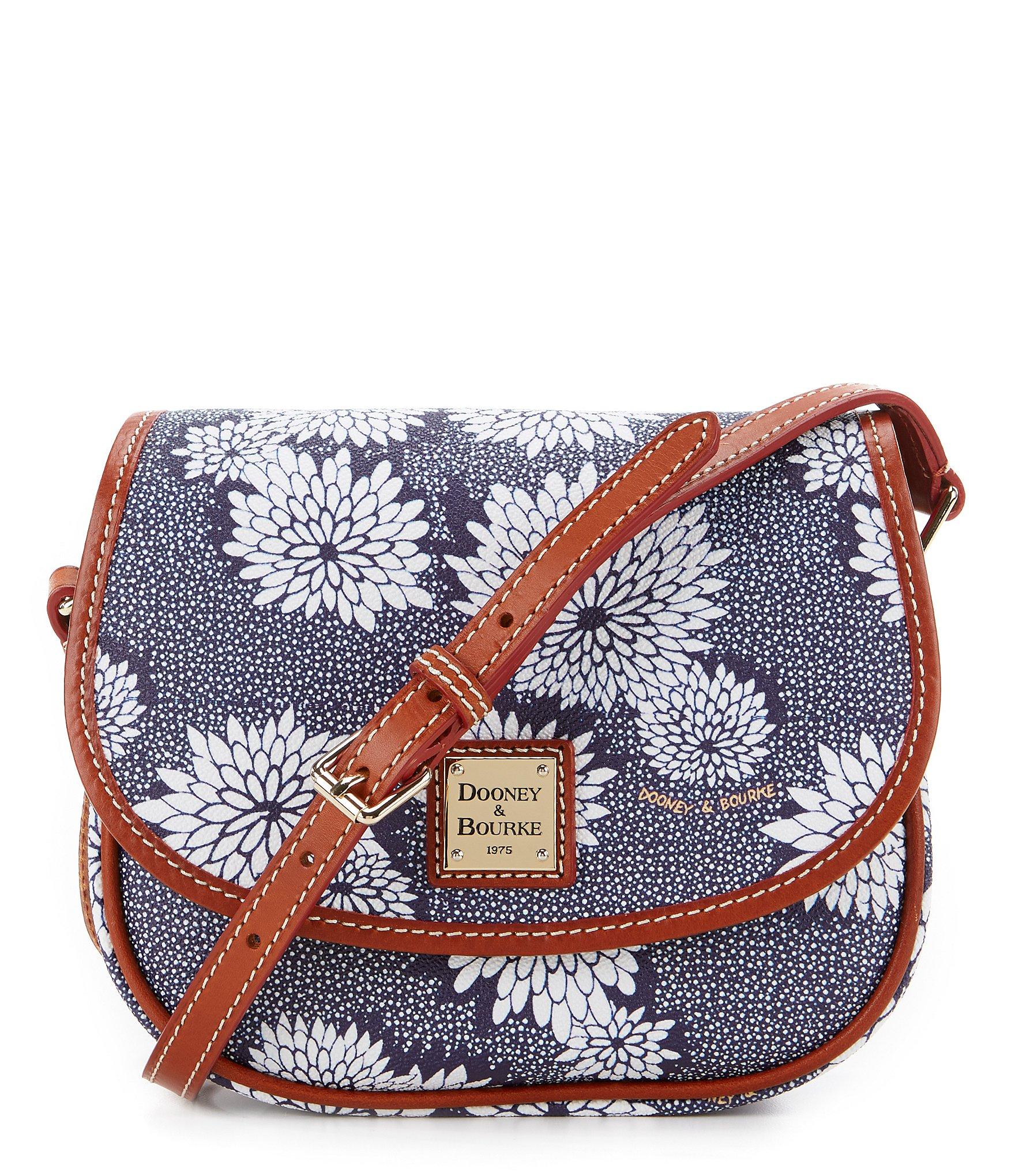 Lyst Dooney Bourke Zinnia Collection Hallie Slim Saddle Bag In Blue Gallery