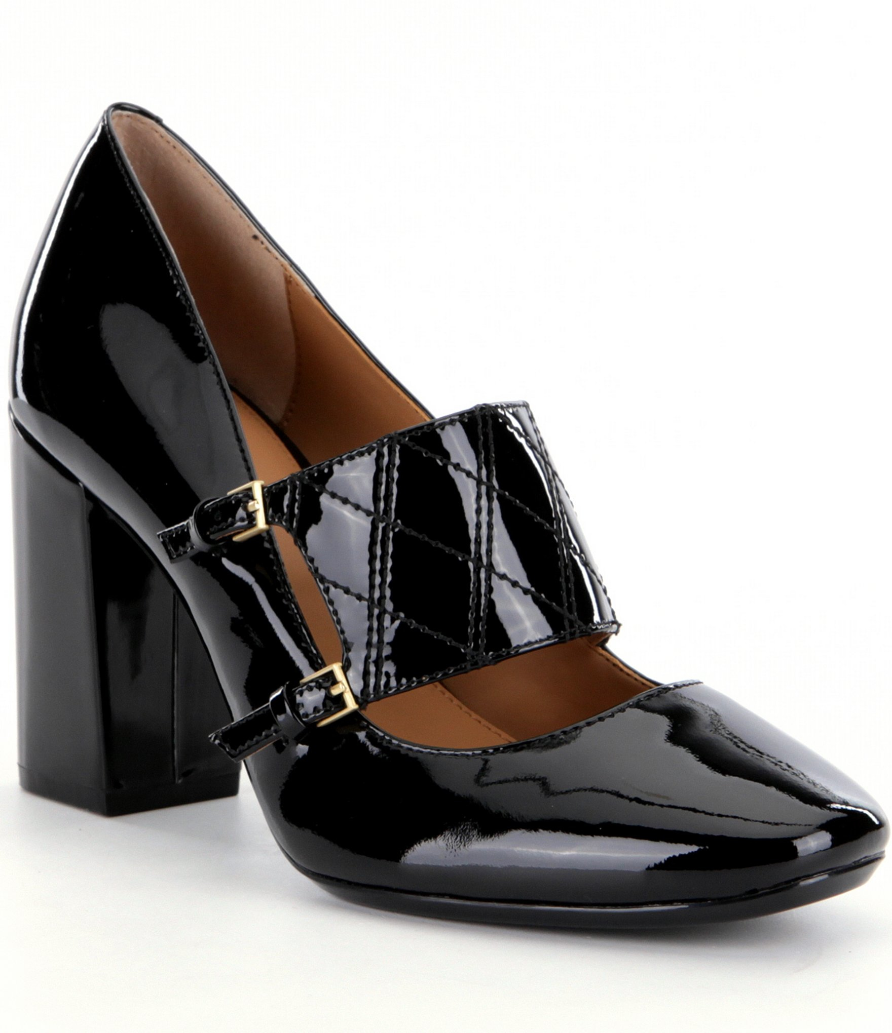 Lyst - Calvin Klein Casilla Block Heel Pumps in Black