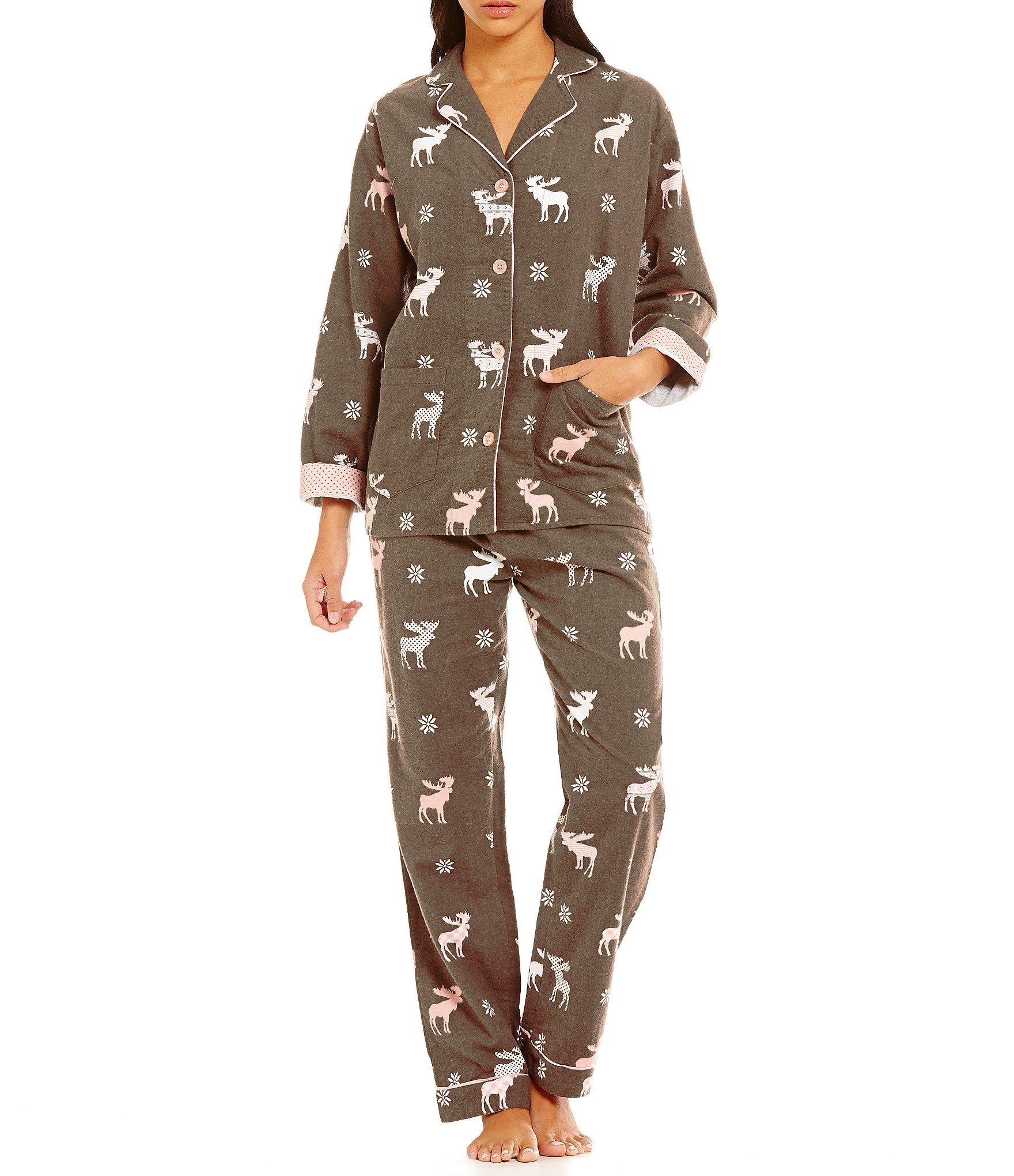 Pj salvage Flannel Moose-print Pajama Set | Lyst