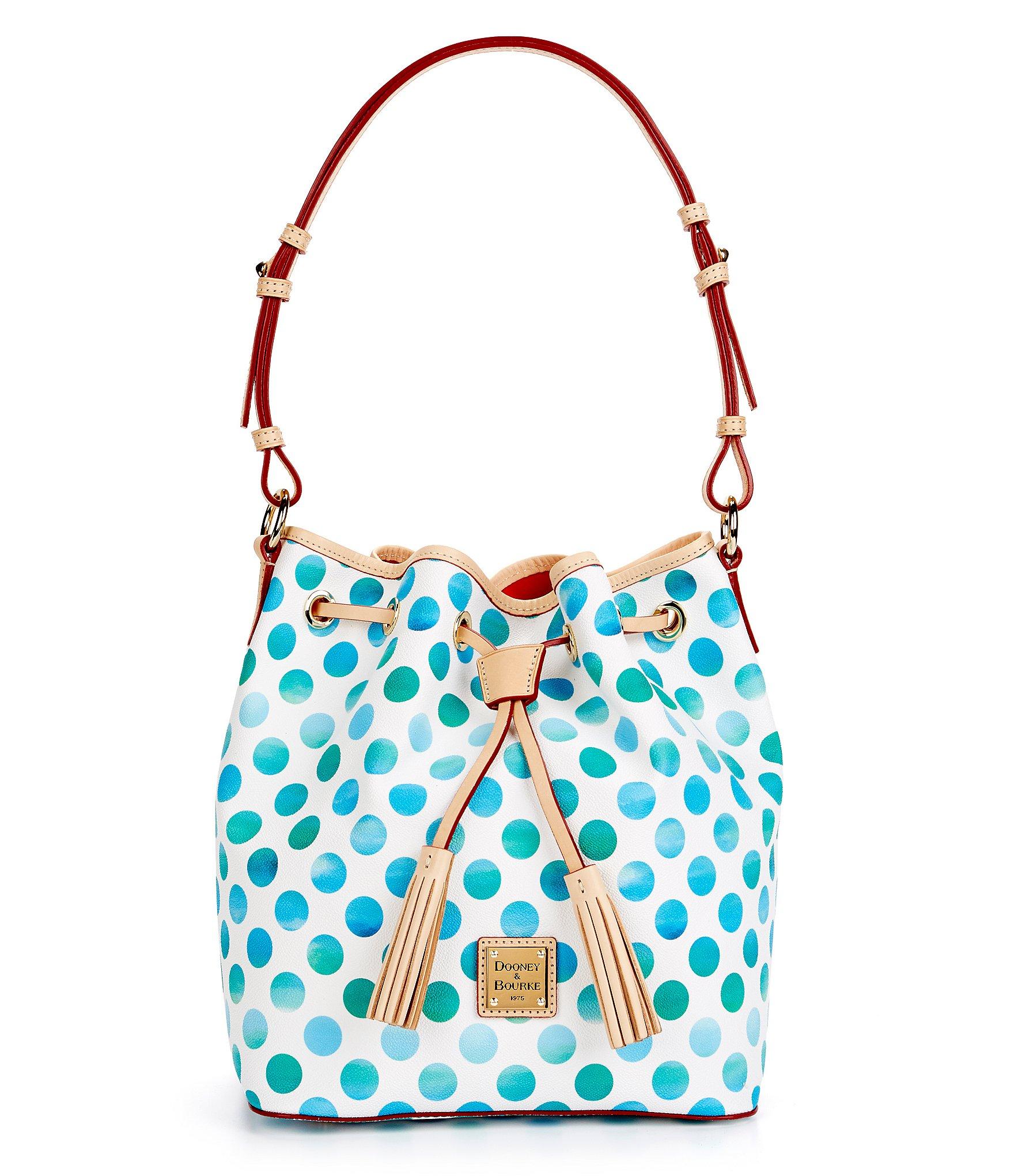 Dooney & bourke Dots Collection Kendall Tasseled Drawstring Bag in Blue ...