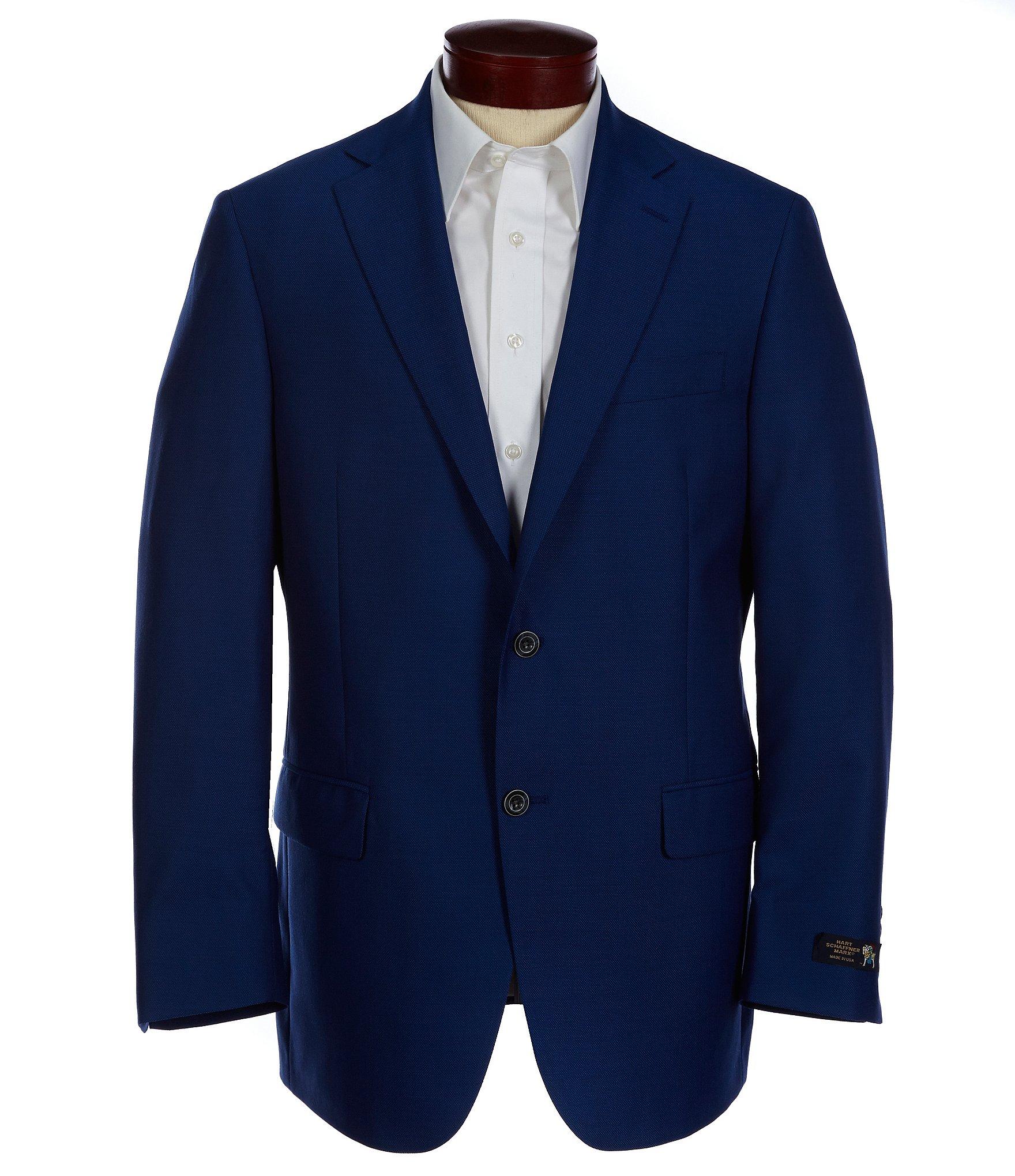 Hart schaffner marx Solid Chicagofit Wool Sportcoat in Blue for Men Lyst