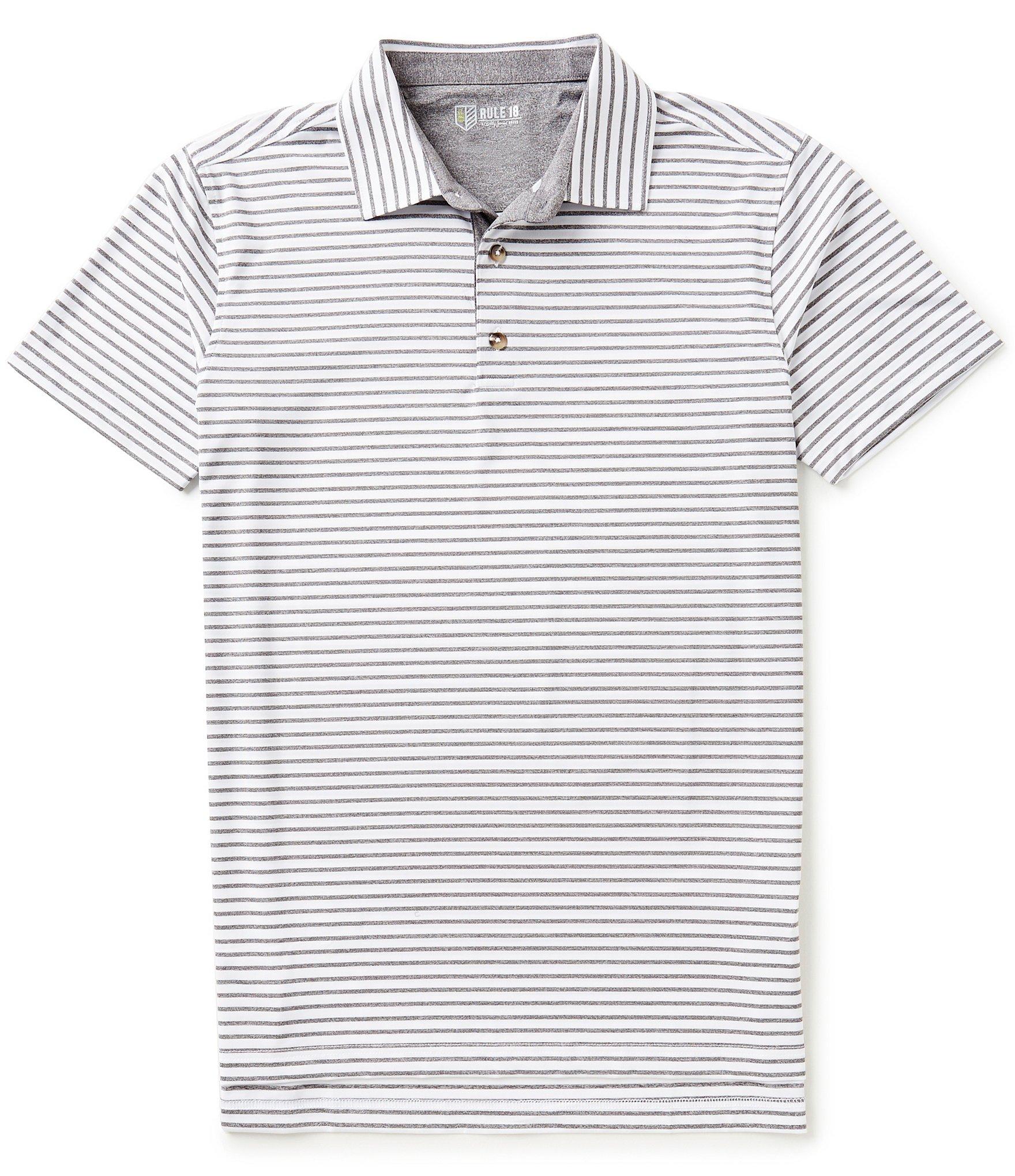 Lyst - Bobby Jones Golf Rule 18 Control Horizontal-stripe Short-sleeve ...