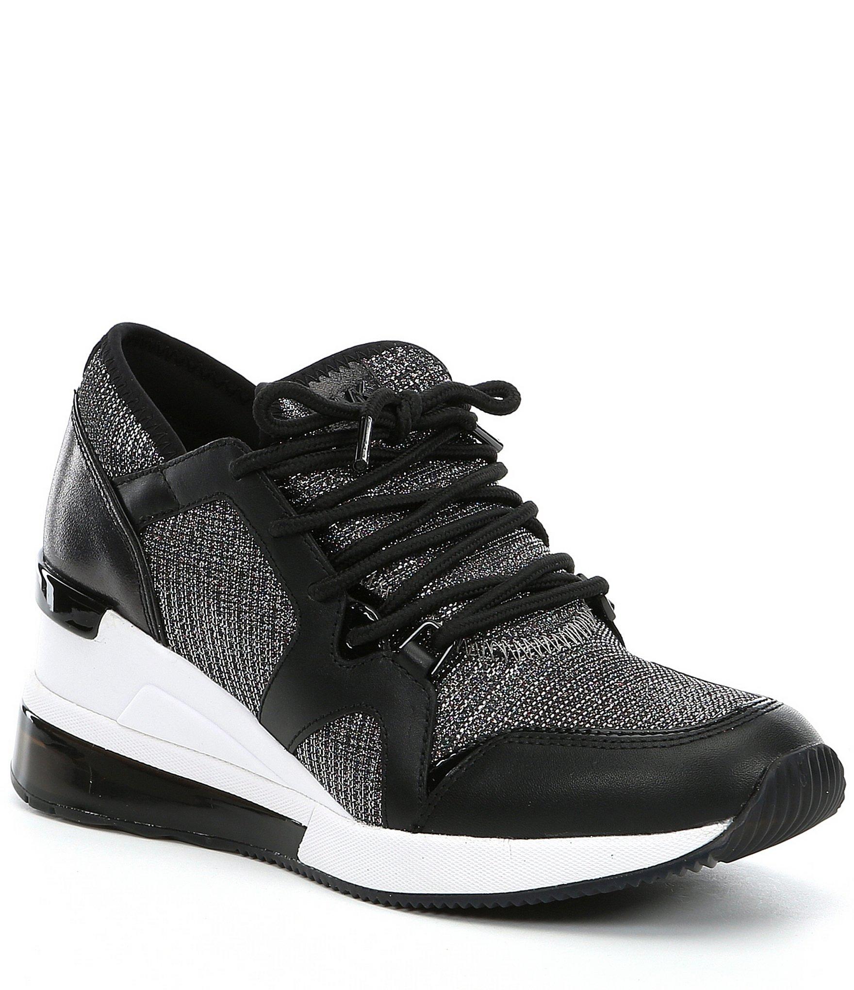 womens black mk trainers