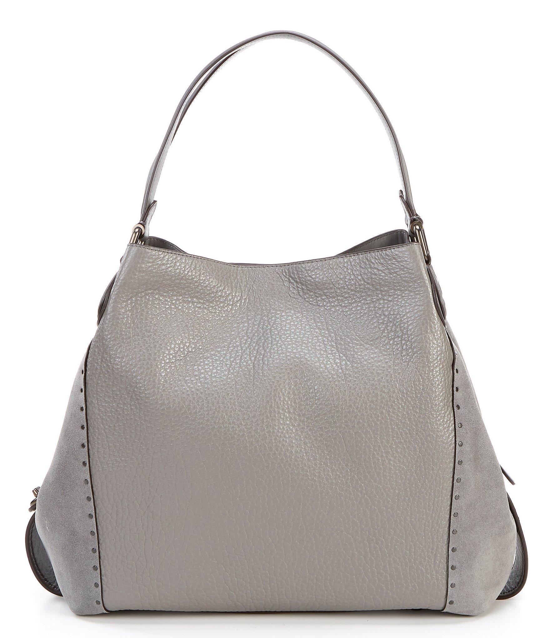 COACH Edie 42 Rivets Shoulder Bag in Gray - Lyst