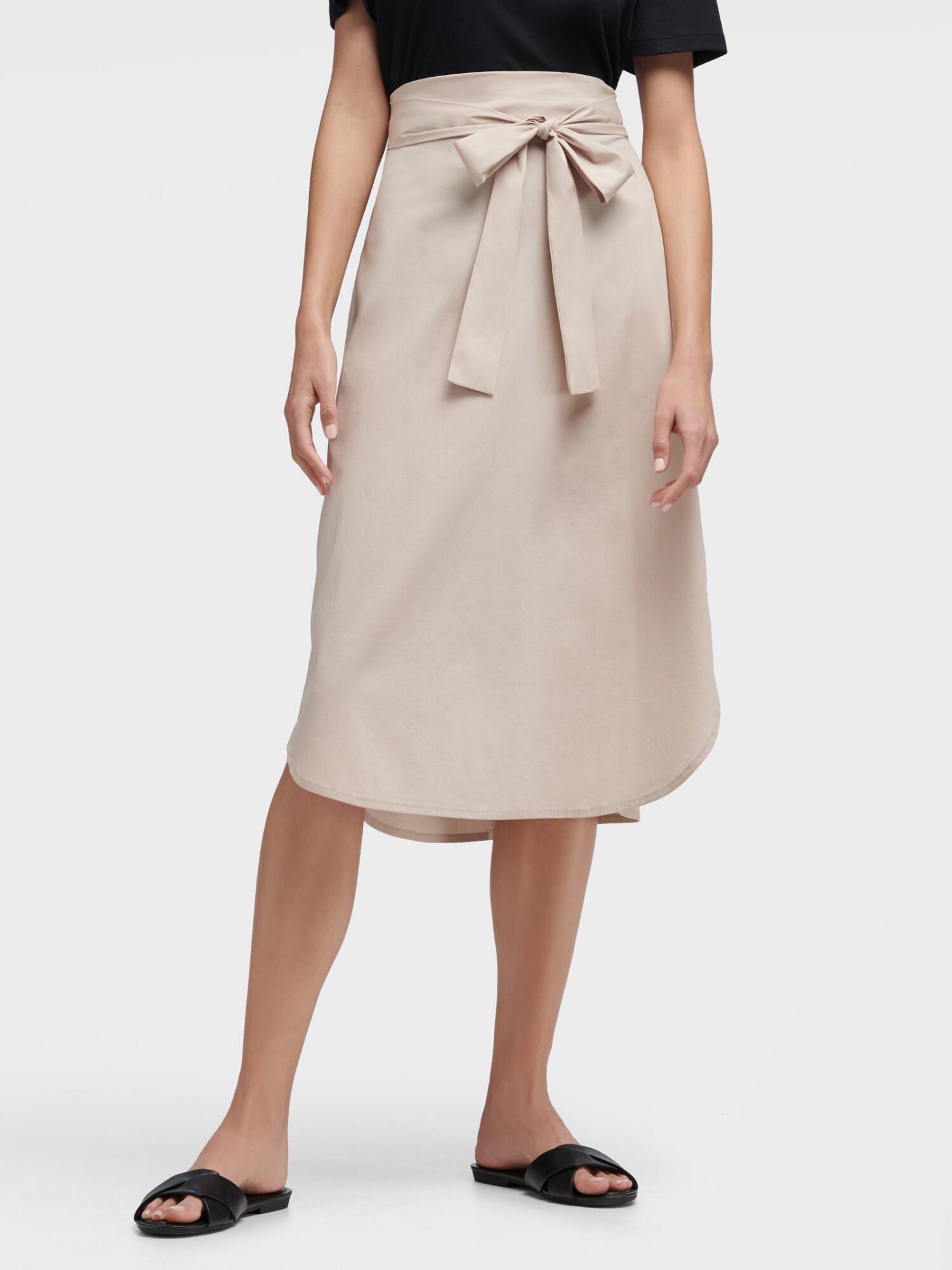 DKNY Tie Front Skirt - Lyst