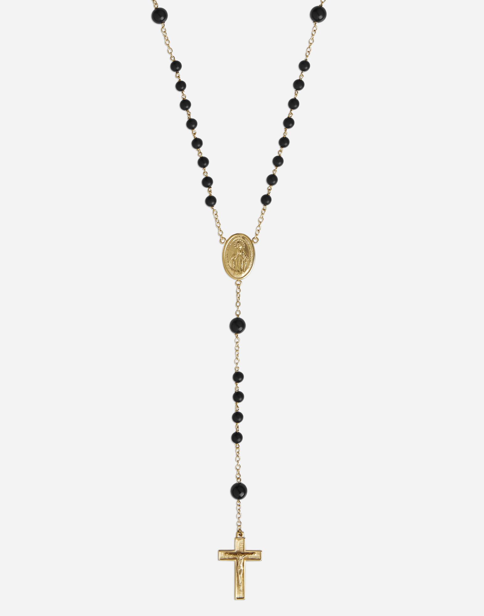 Dolce & Gabbana Rosary Necklace in Metallic - Lyst