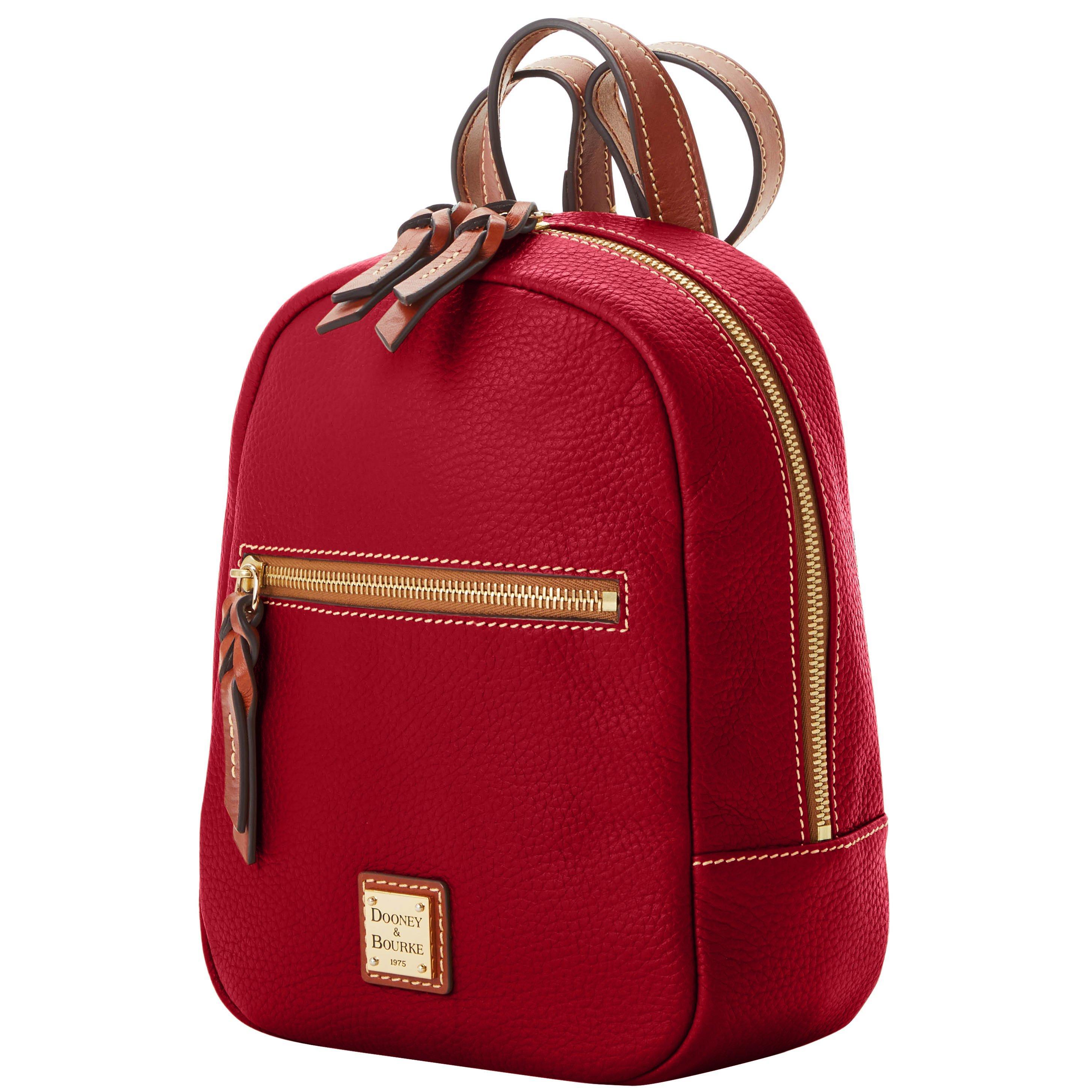 Dooney & Bourke Leather Pebble Grain Small Ronnie Backpack in Red Lyst