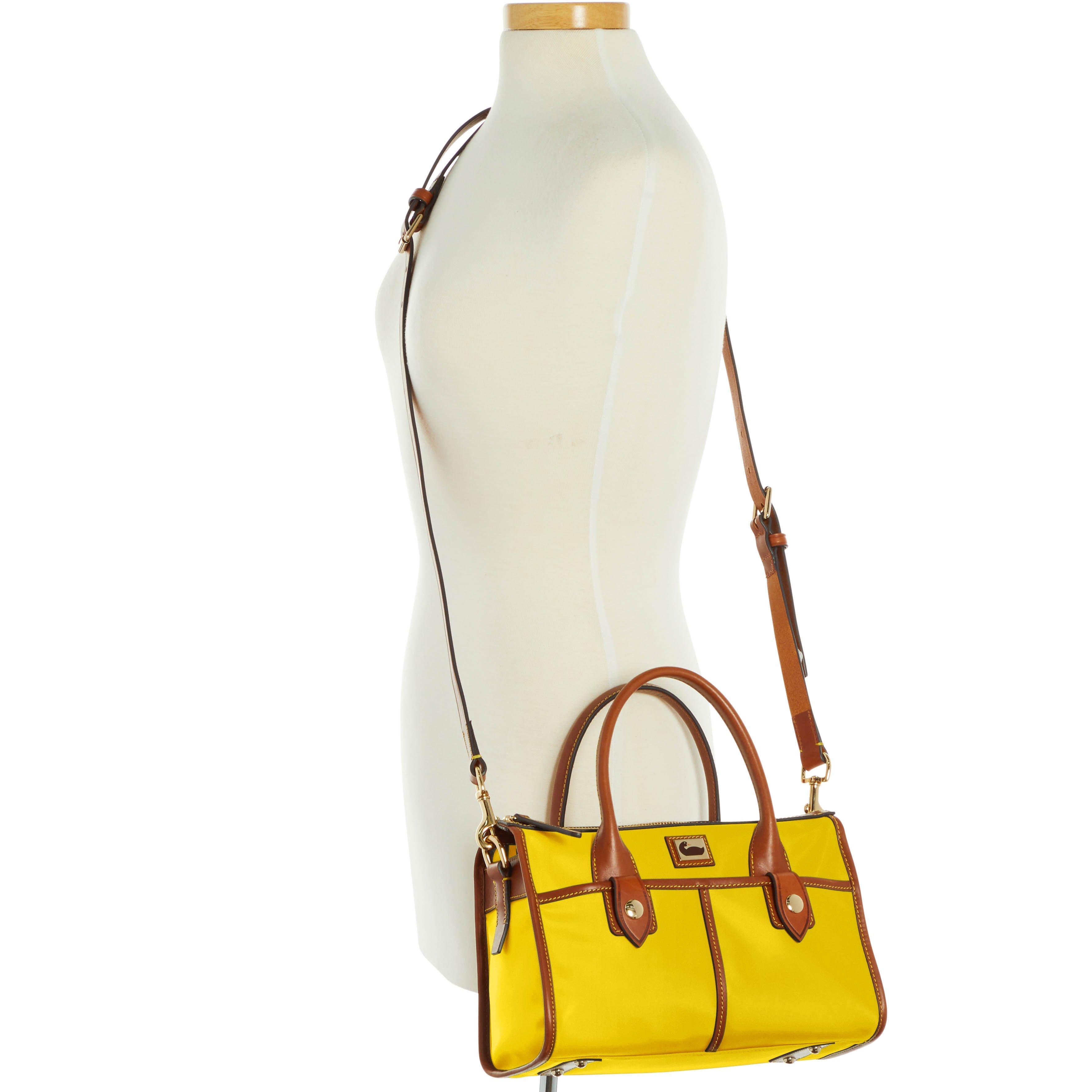 dooney and bourke yellow satchel