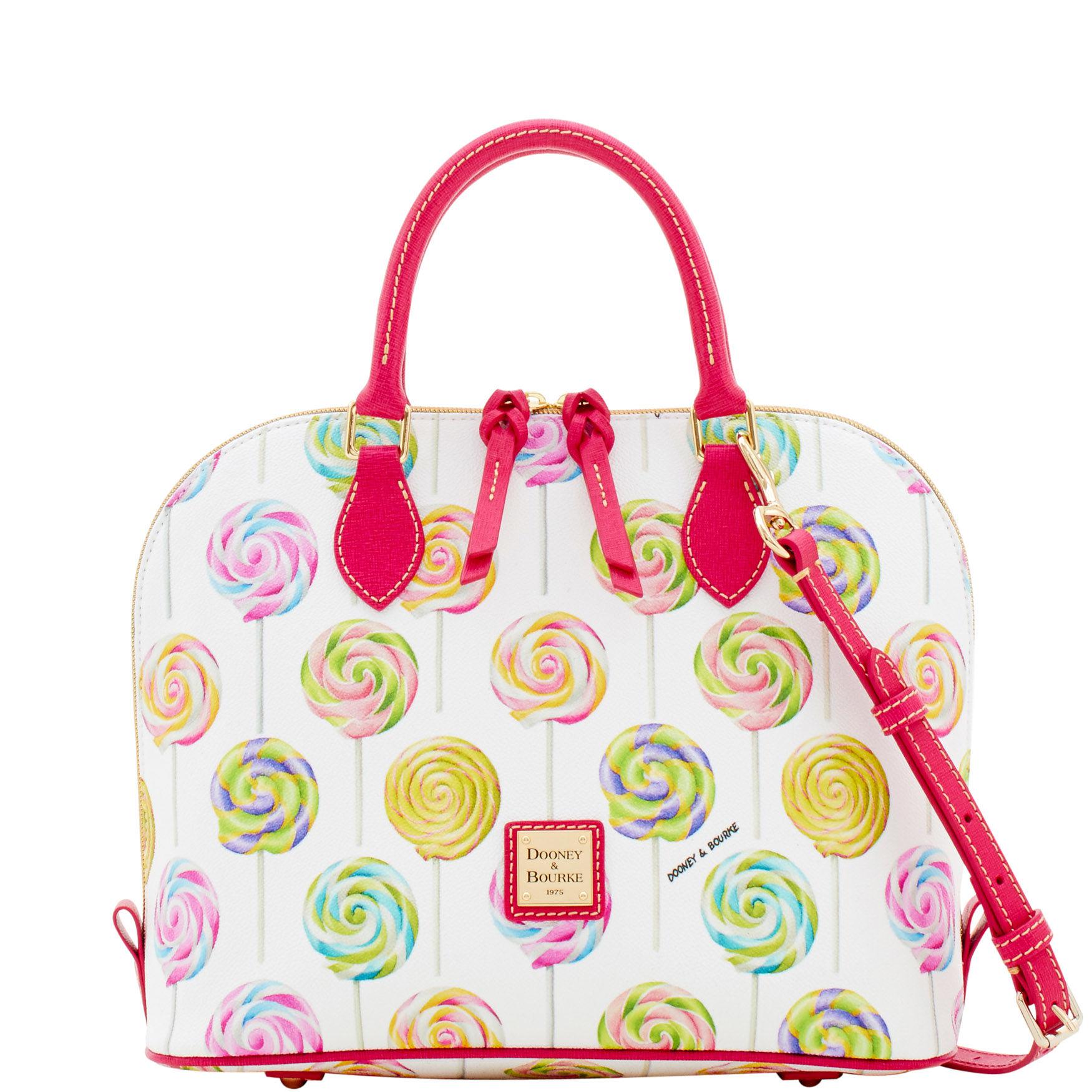 Lyst Dooney Bourke Swirl Lollipop Zip Satchel In White Gallery