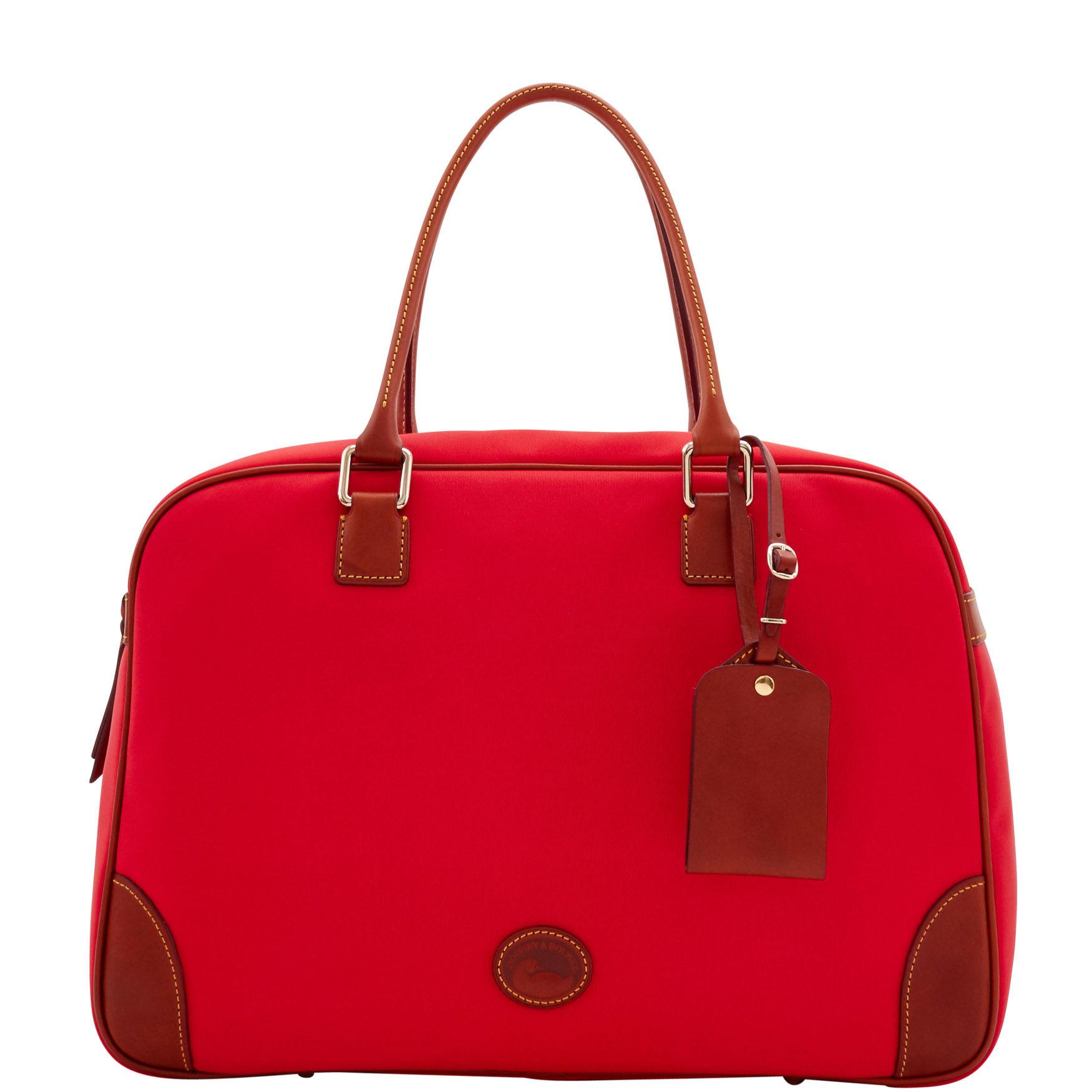 Lyst Dooney Bourke Nylon Bowler Duffle In Red Save 50 0 Dooney Bourke