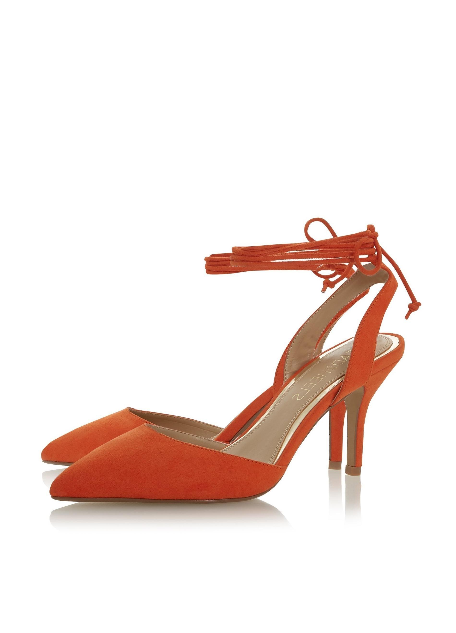Dorothy Perkins Head Over Heels By Dune Orange 'camley' Ladies Heel