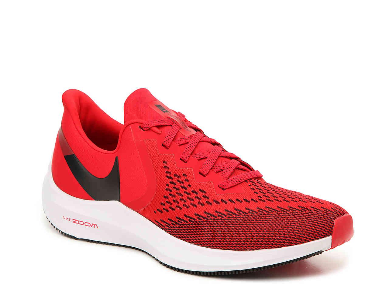 Nike Zoom Winflo 6 Lightweight Running Shoe in Red for Men - Lyst