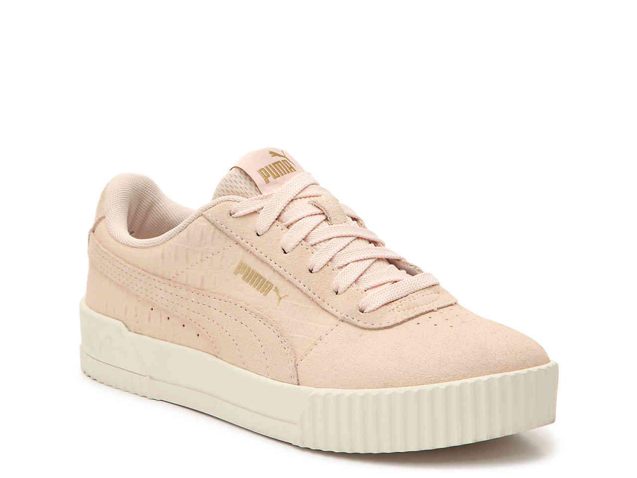 puma carina white pink