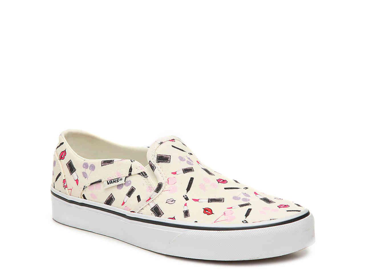 Vans Asher Makeup Slip-on Sneaker in White - Lyst