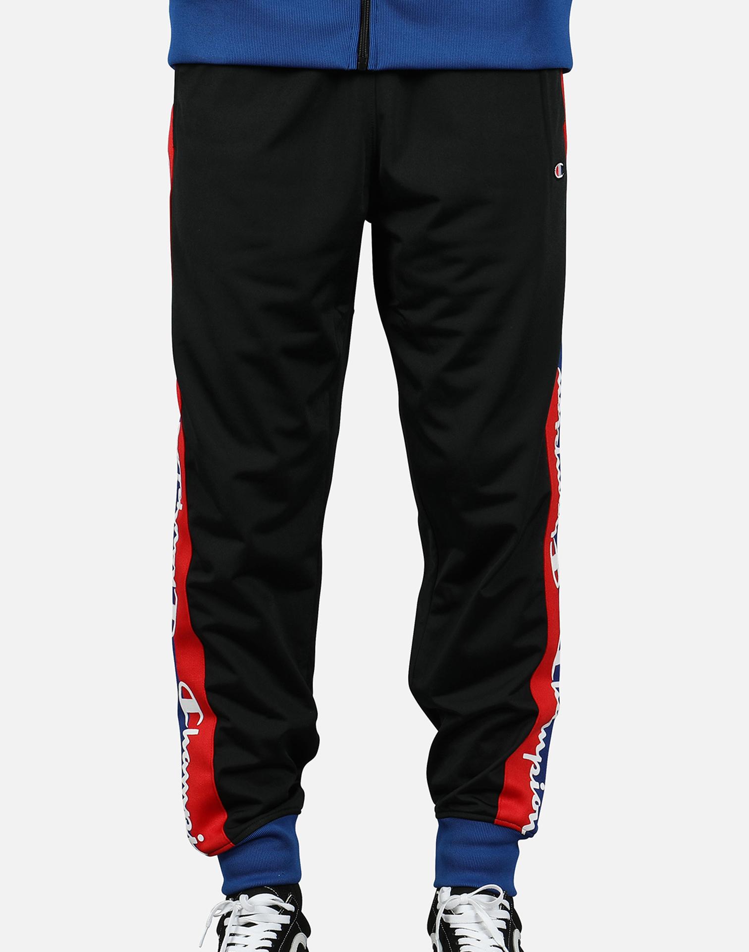 Champion Synthetic Tricot Track Pants in Black for Men - Lyst