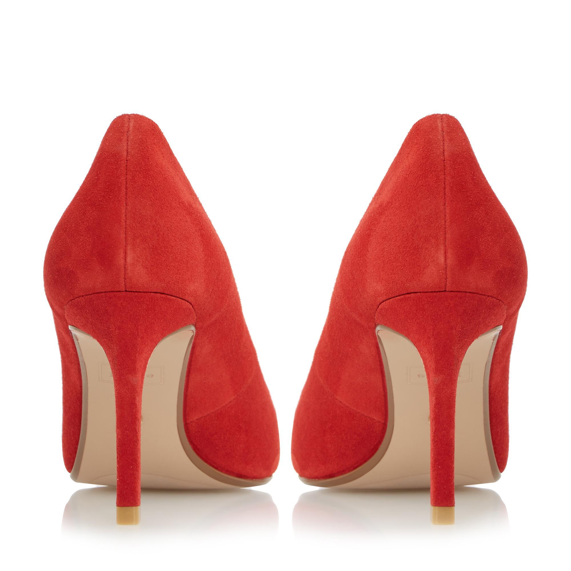 Lyst Dune Abbigail Pointed Toe Court Shoes in Red