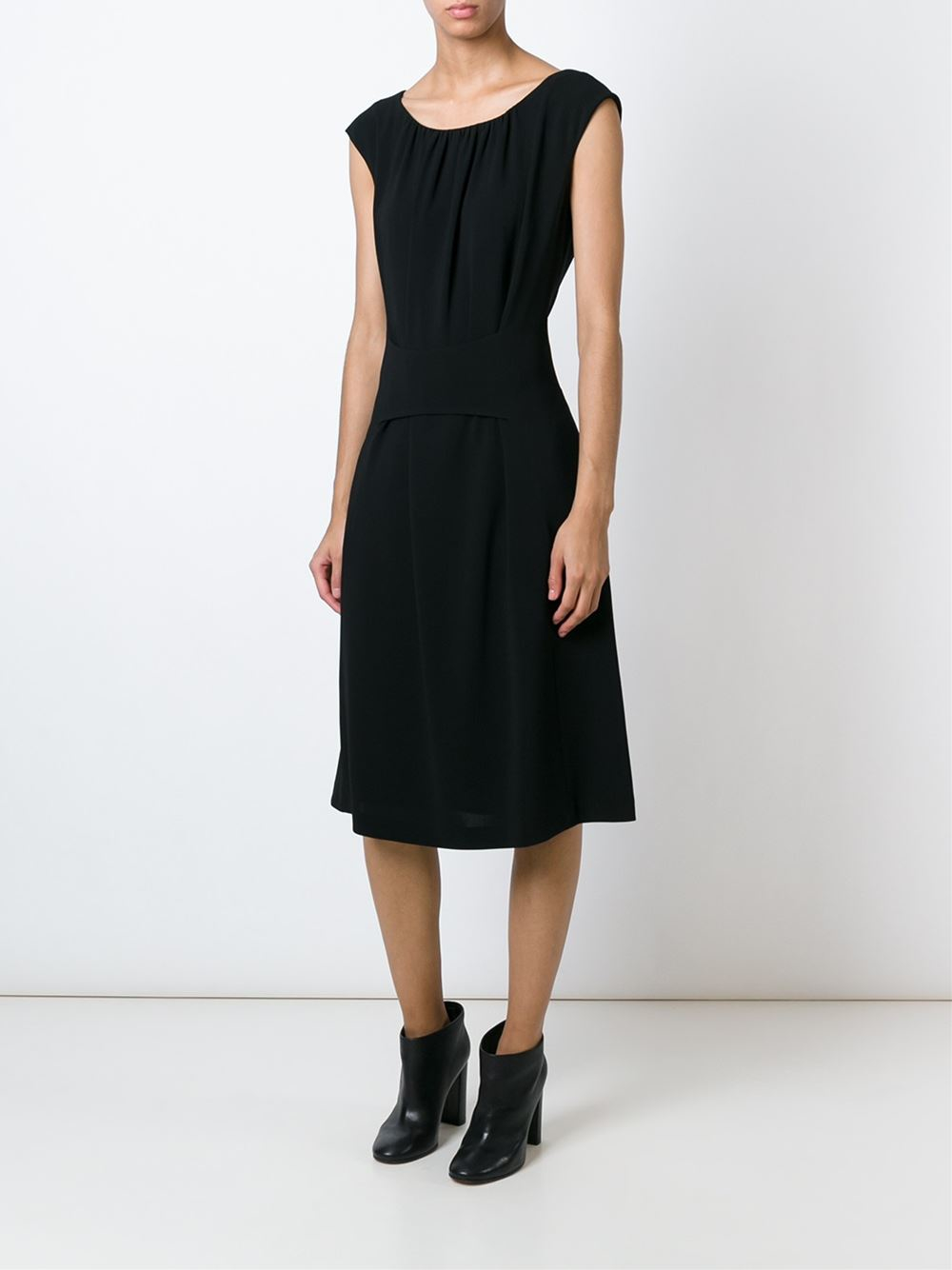 Lyst - Aspesi Raglan Sleeve Dress in Black