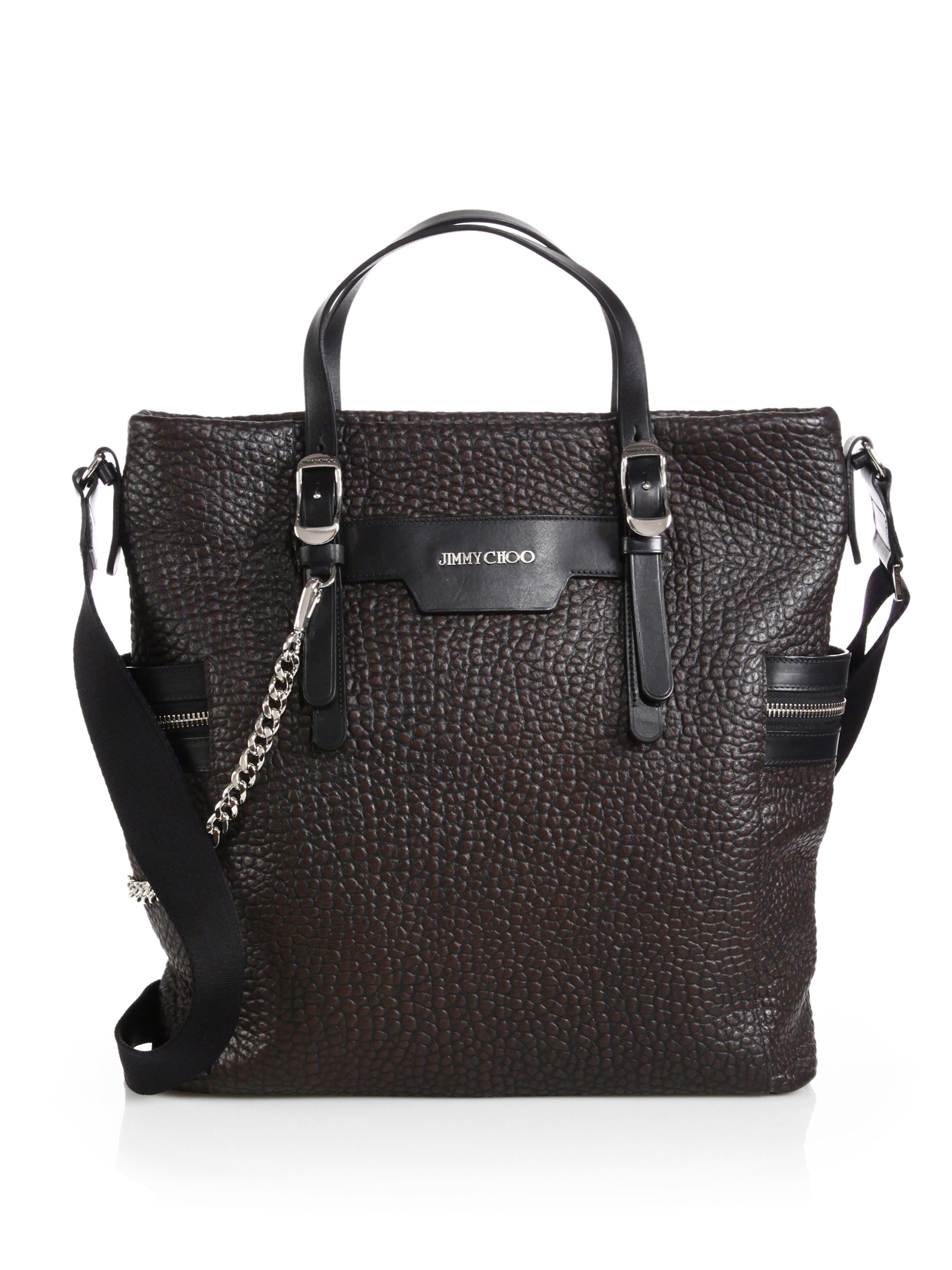 jimmy choo purse brown leather