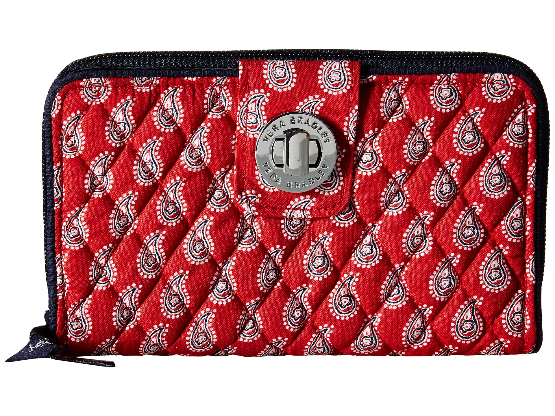 Lyst - Vera Bradley Turn Lock Wallet in Red