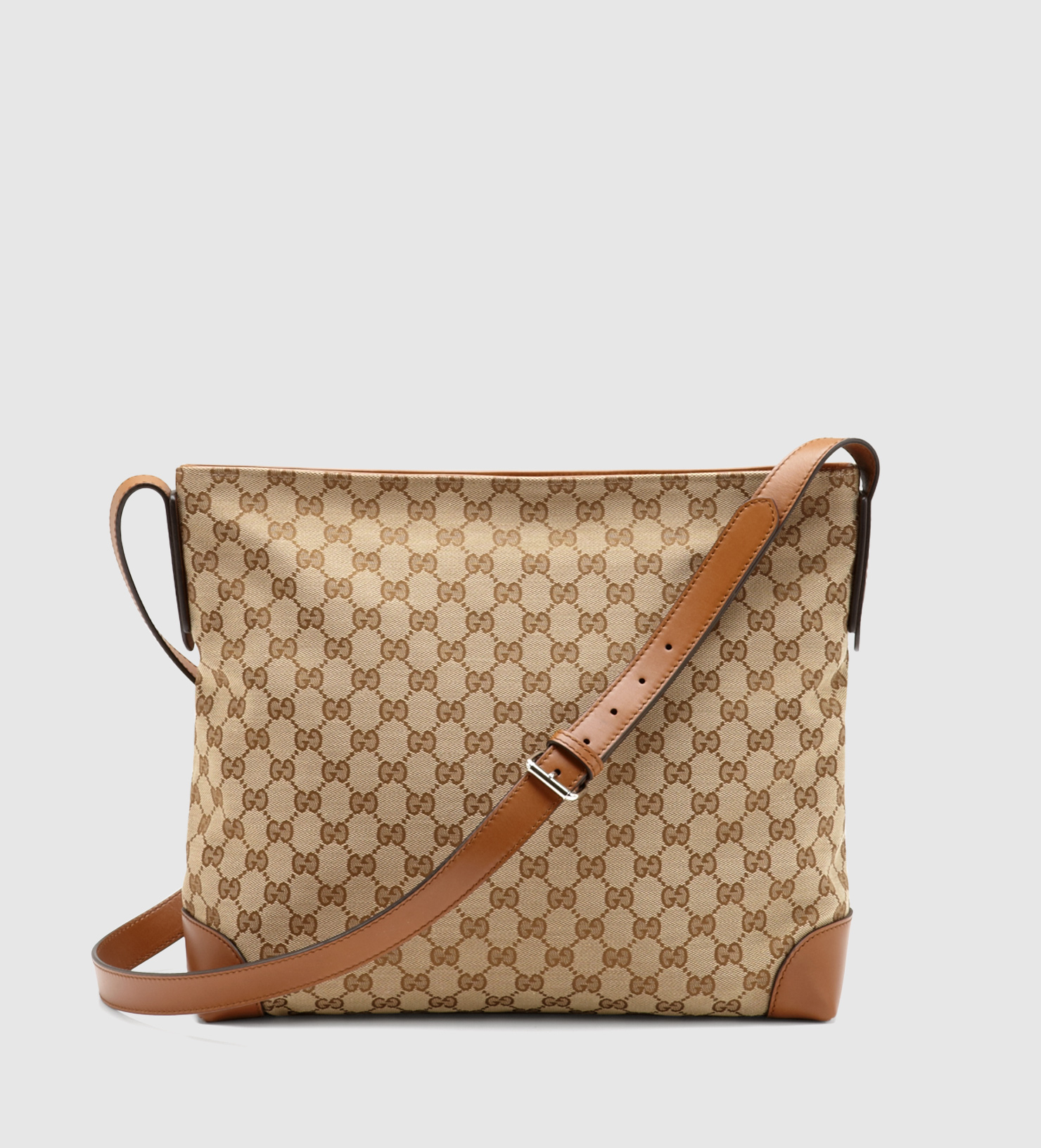 Gucci Large Original Gg Canvas Messenger Bag in Brown - Lyst
