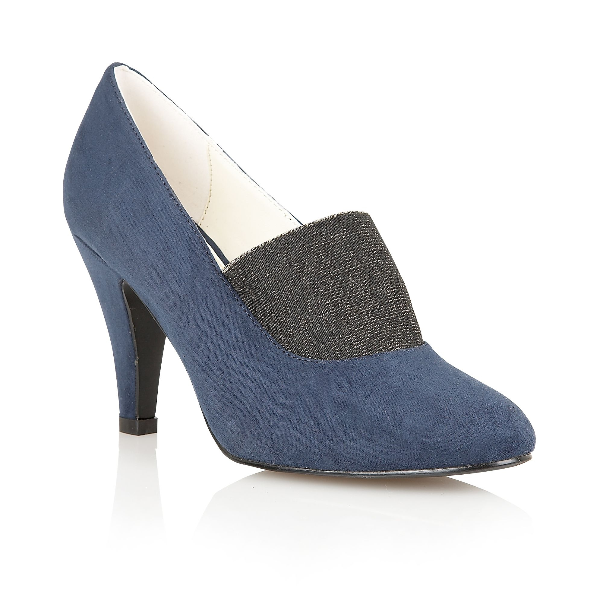 blue shining shoes