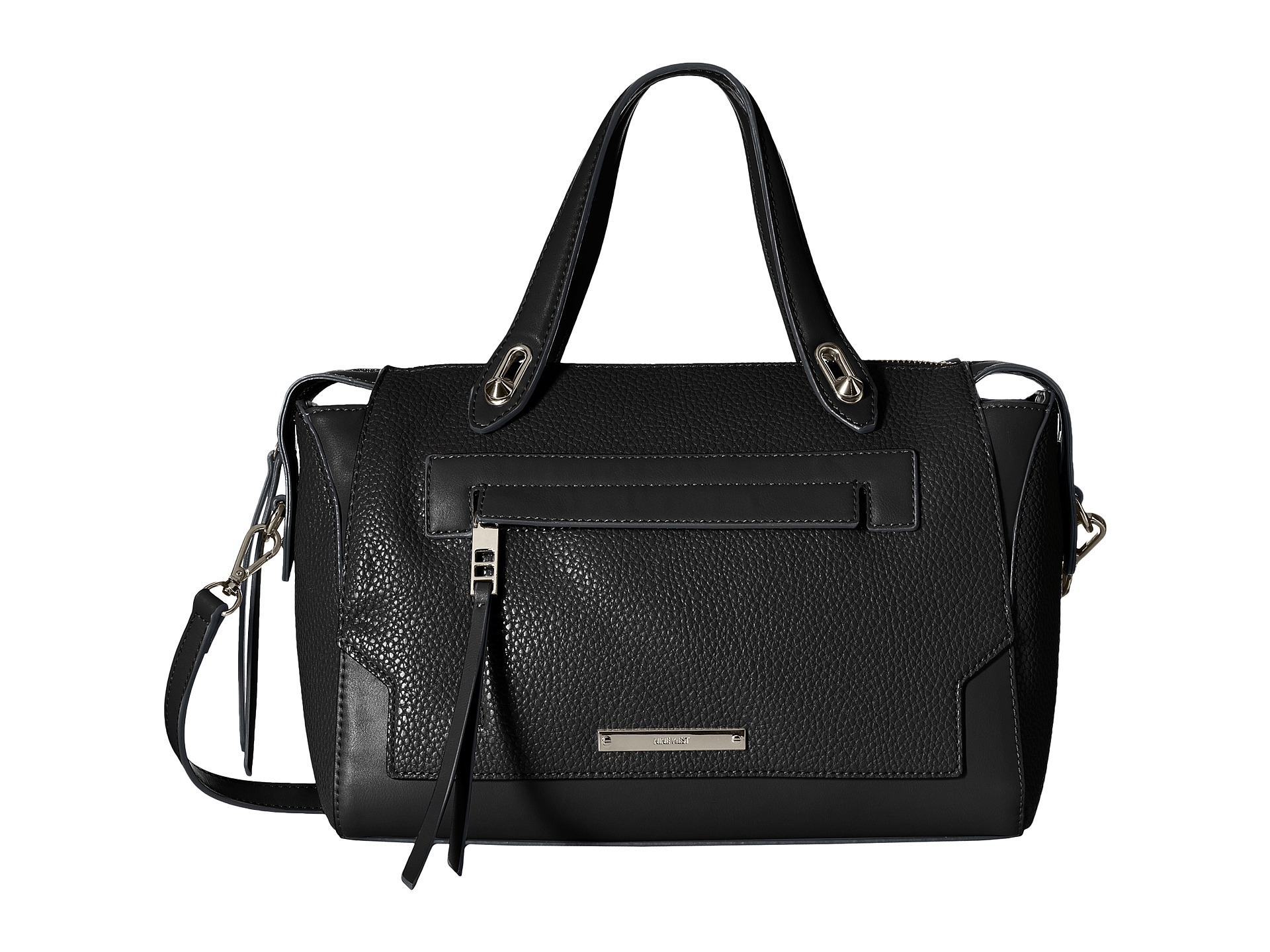 Nine West Seamingly Attached Medium Satchel in Black | Lyst